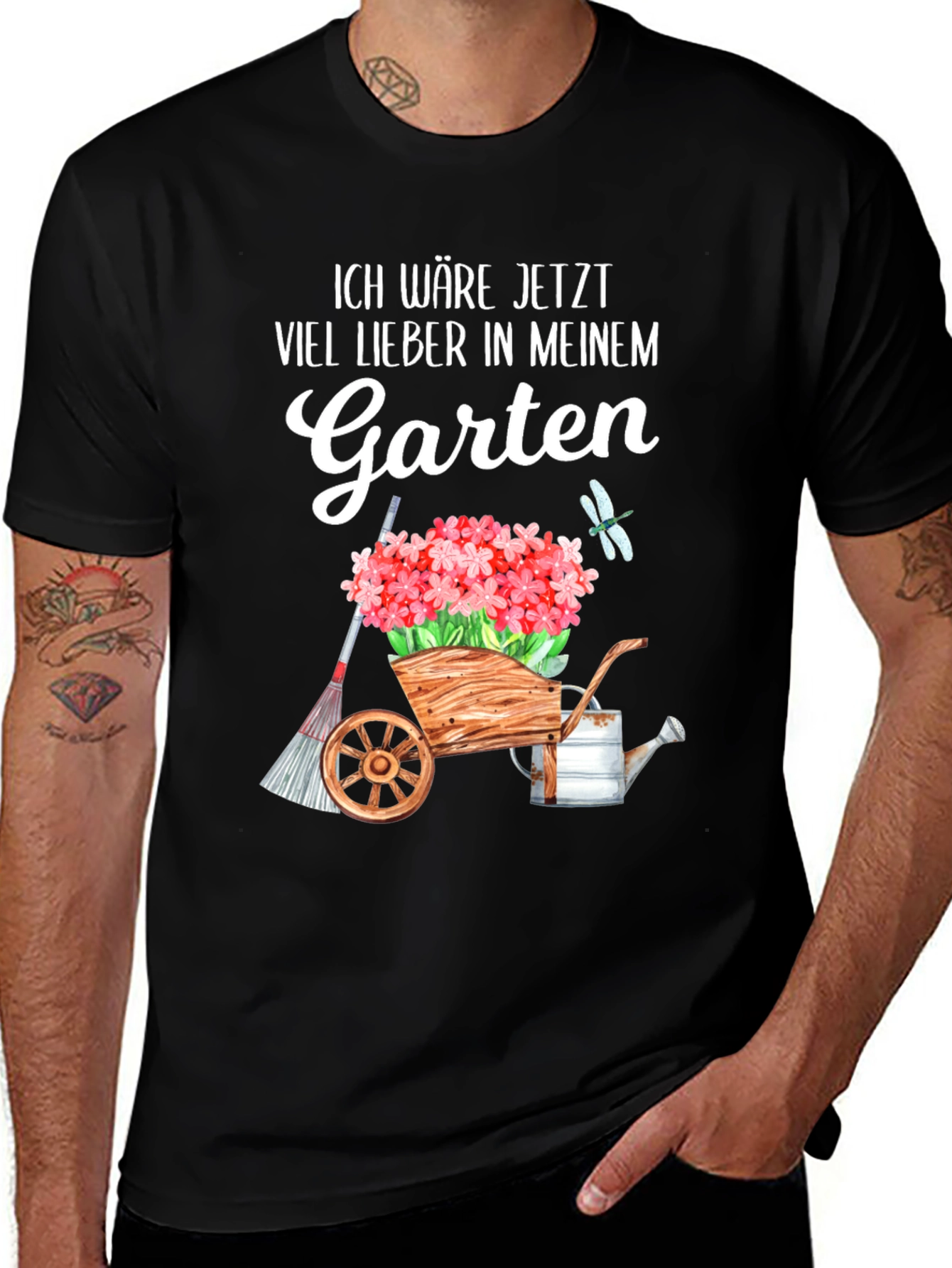 Variant 24 of Gardening Lover T-Shirt: "Ich Waere Jetzt Viel Lieber in Meinem Garten"