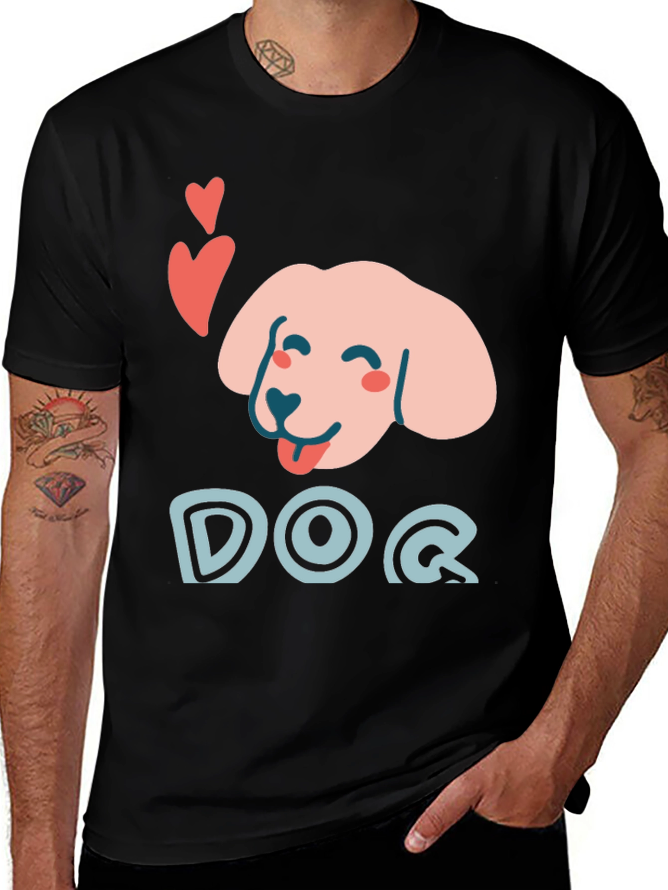 Variant 30 of Cute Dog Graphic Tee - Unisex Soft Cotton Blend