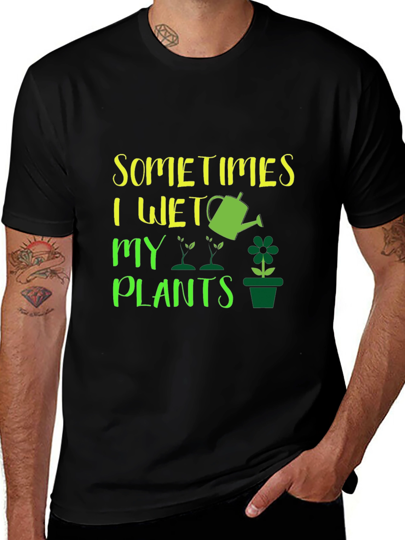 Variant 22 of Sometimes I Wet My Plants Graphic T-Shirt