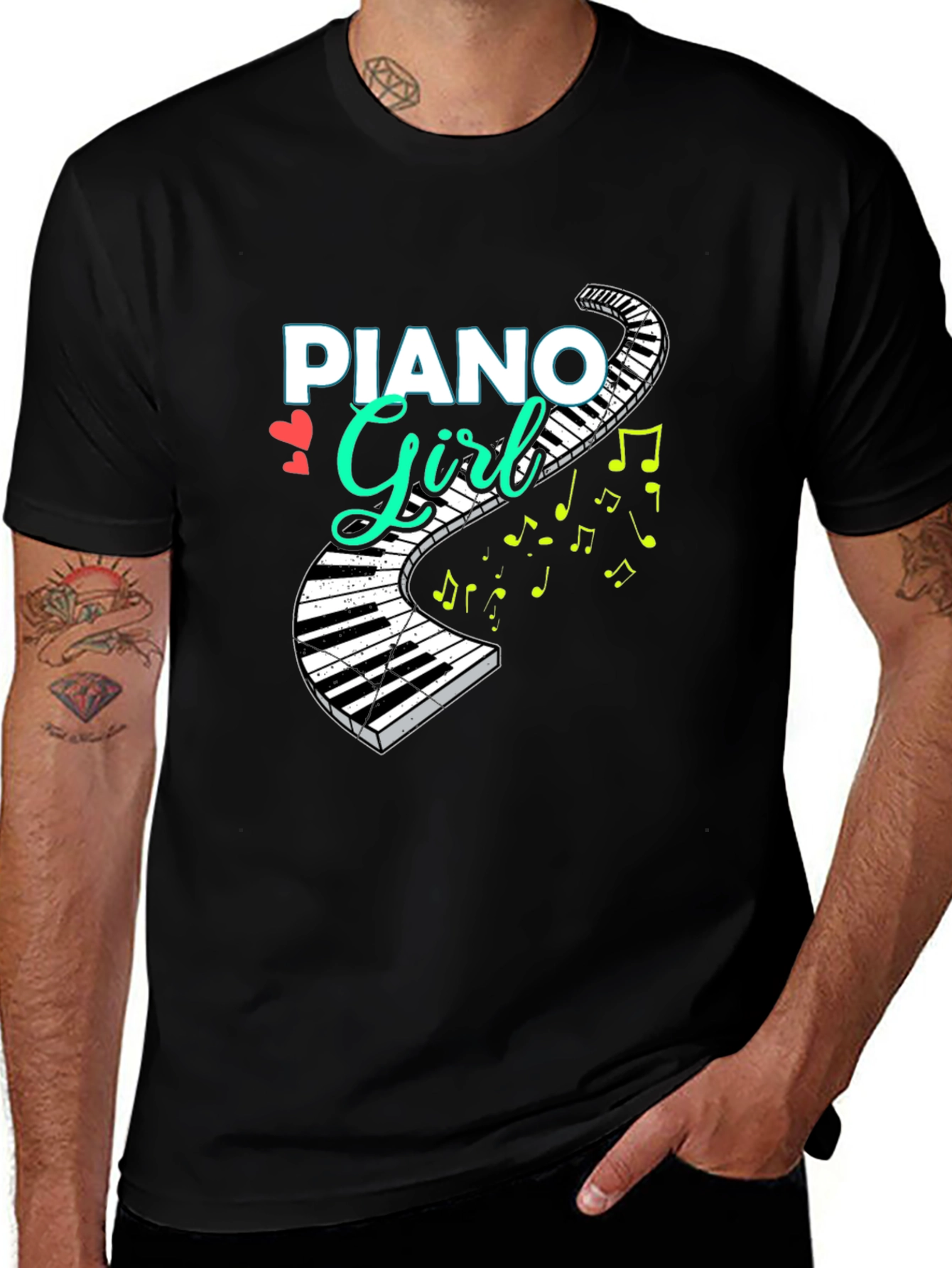 Variant 22 of Piano Girl Graphic Tee