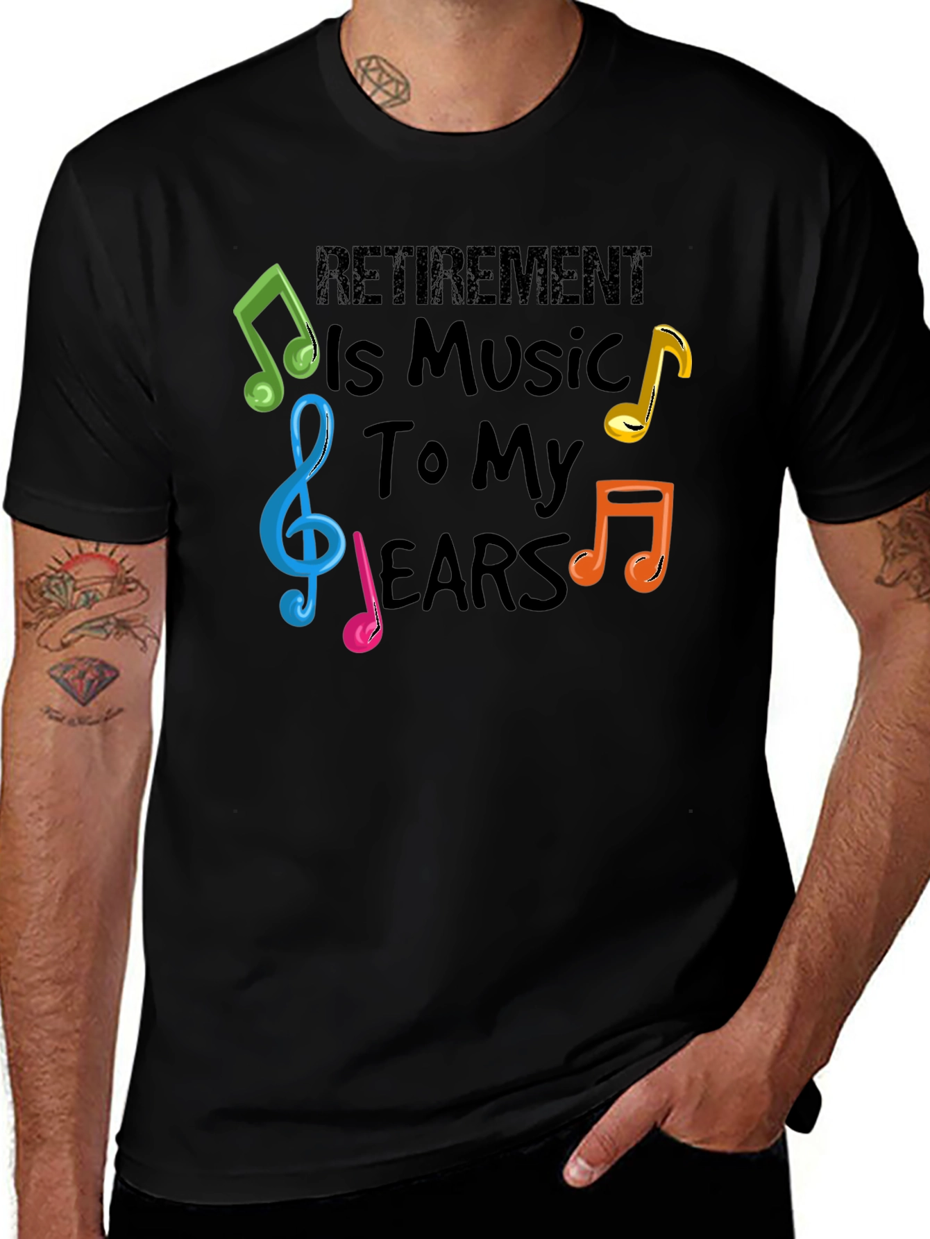 Variant 22 of Retirement is Music to My Ears T-Shirt