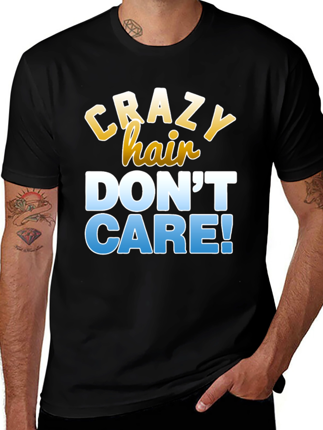 Variant 13 of Crazy Hair, Don't Care T-Shirt
