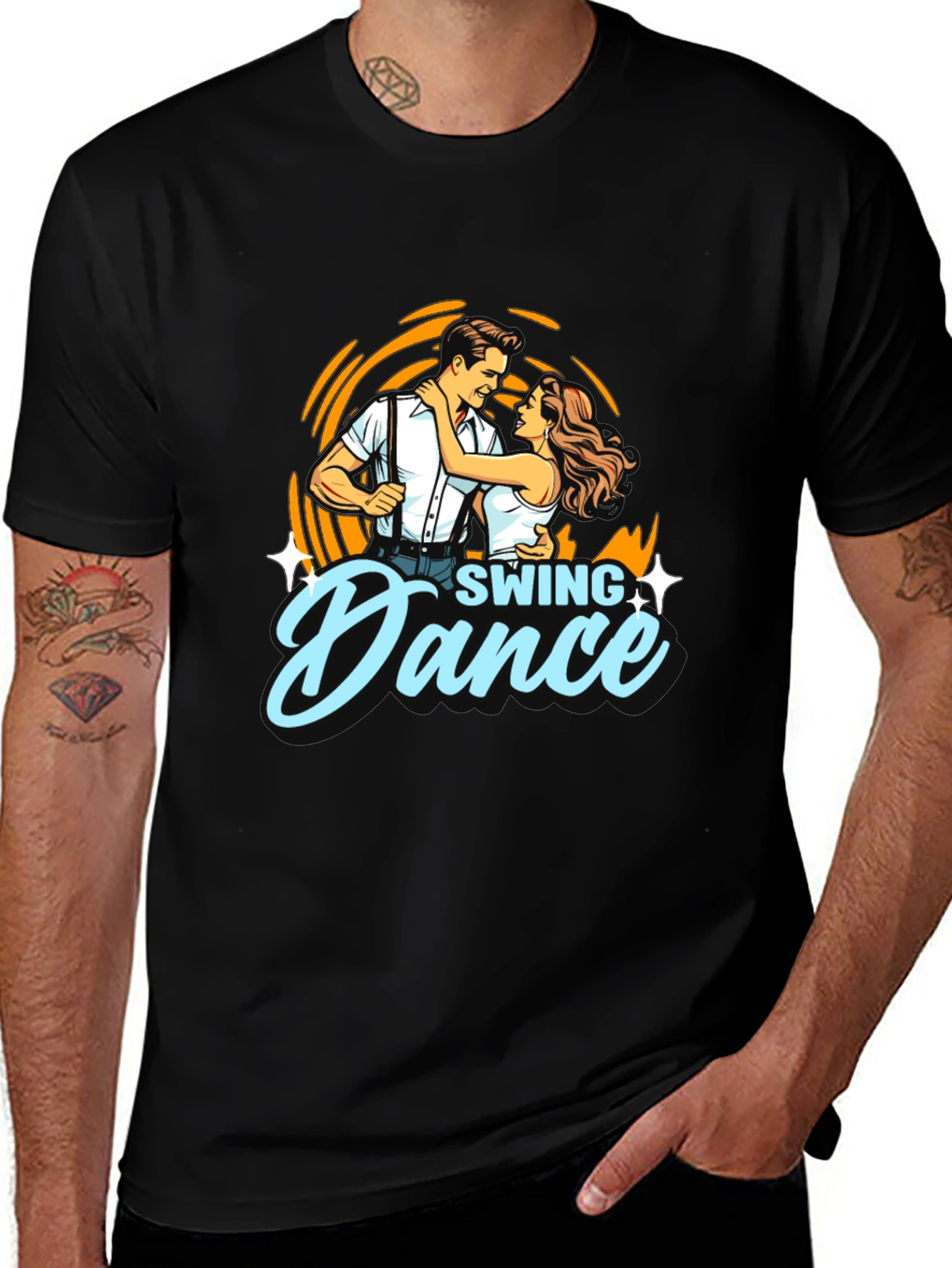 Swing Dance T-Shirt, Couple Dancing Tee