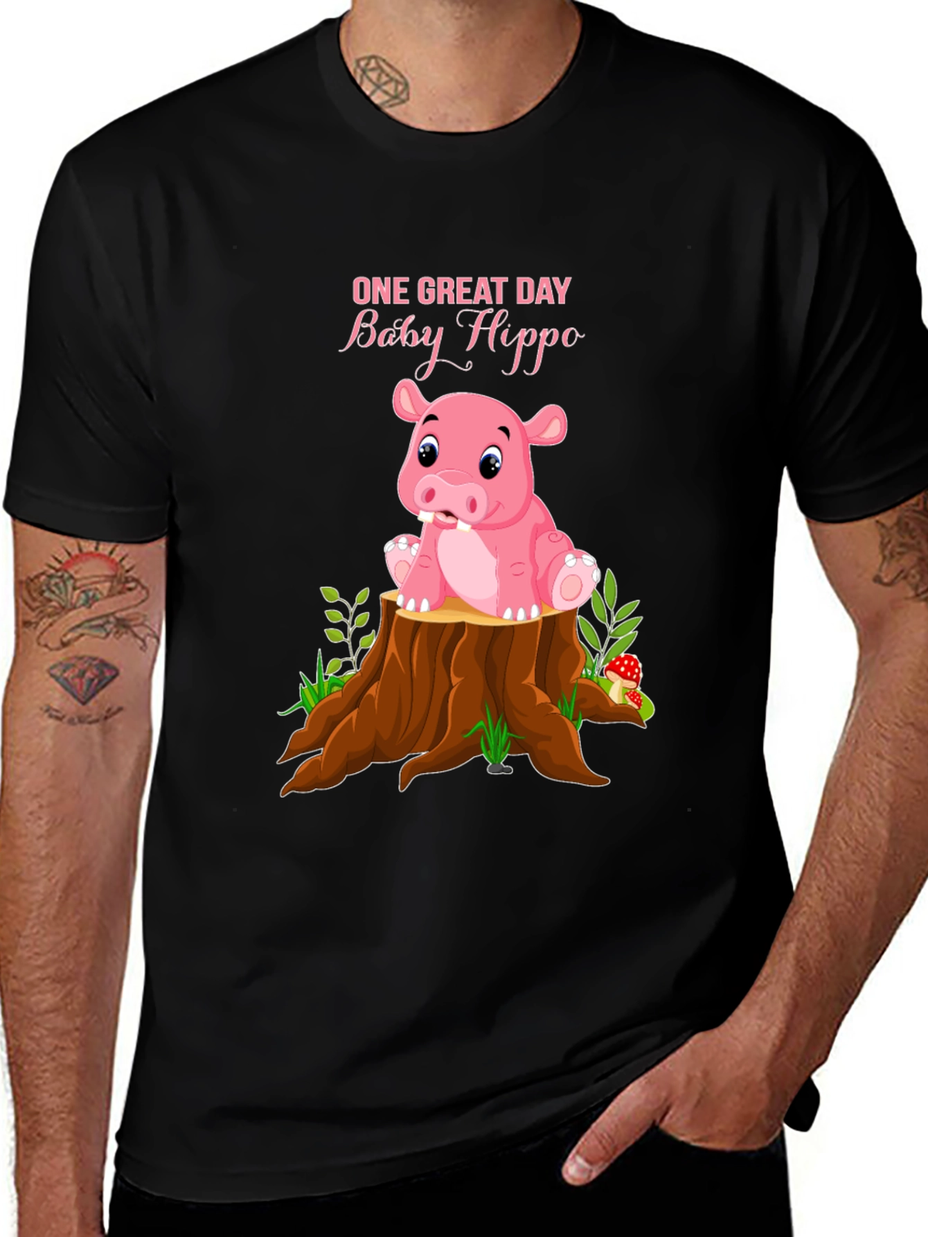Baby Hippo Graphic T-Shirt