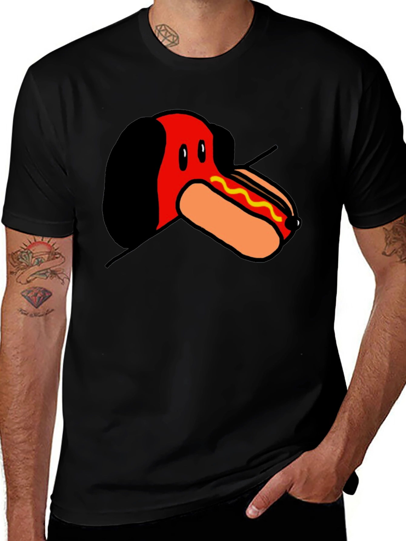 Variant 24 of Hot Dog Dachshund T-Shirt - Funny Graphic Tee