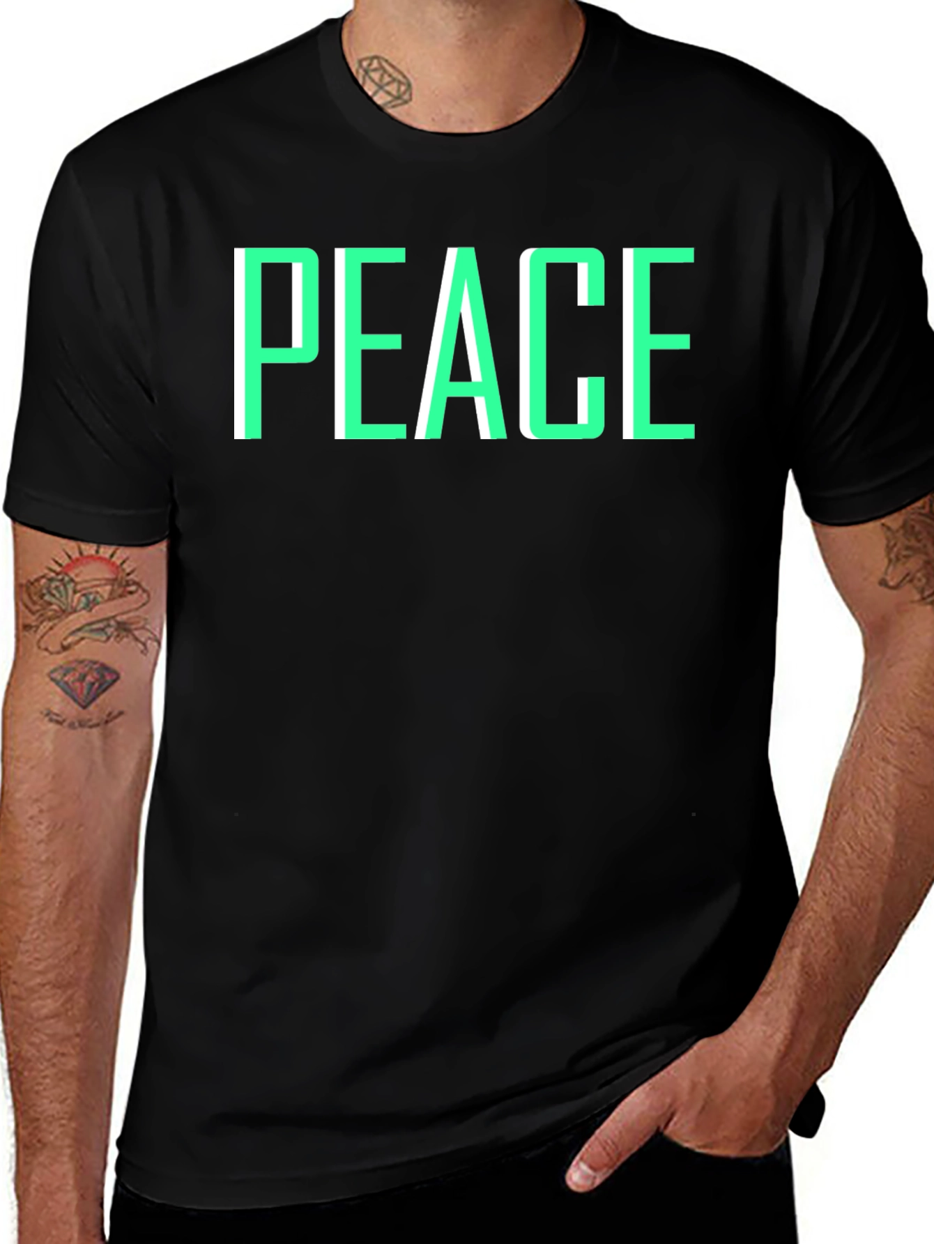 Variant 17 of Peace Graphic Tee - Stylish & Comfortable