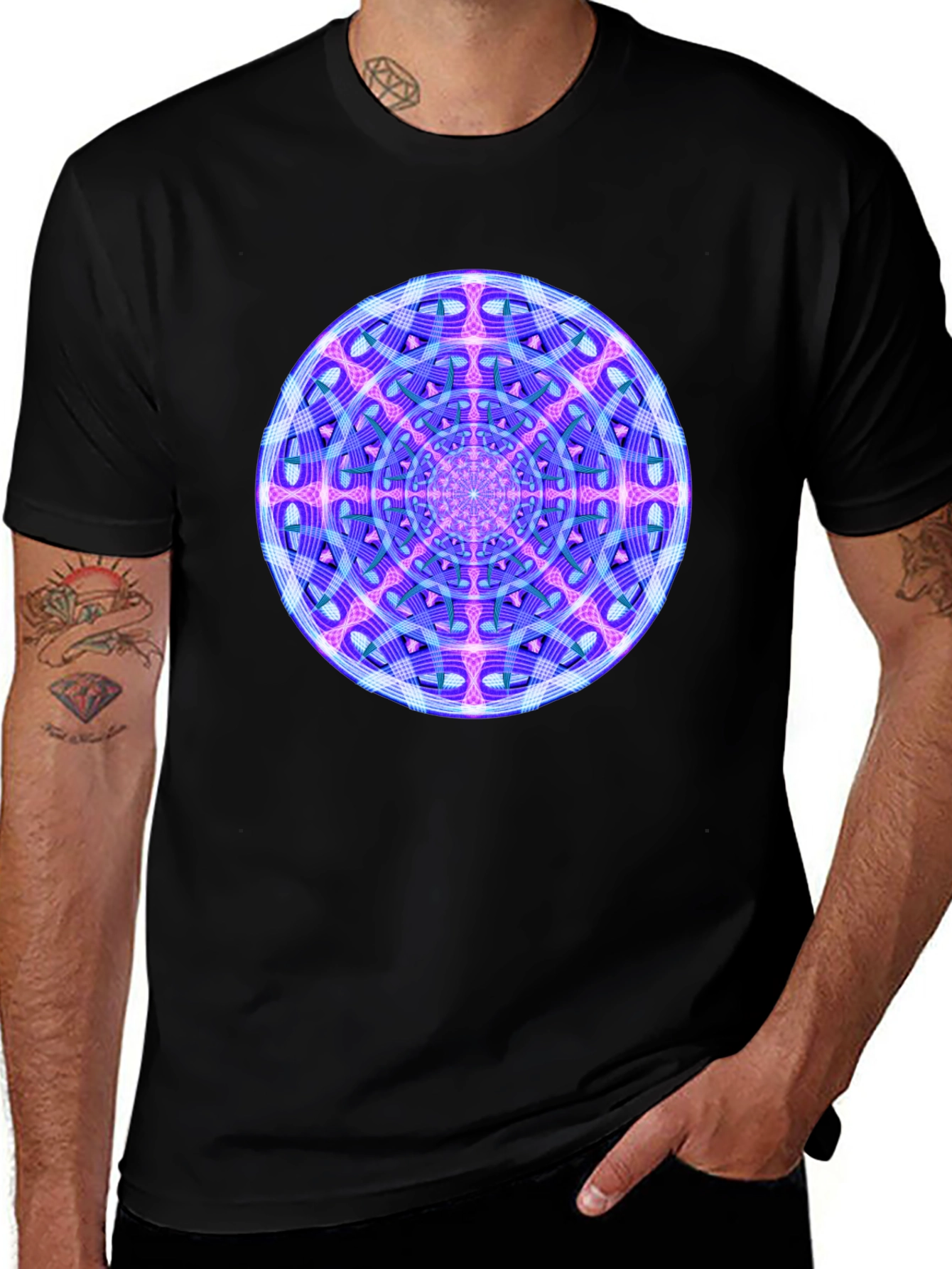 Variant 20 of Abstract Geometric Mandala Graphic T-Shirt