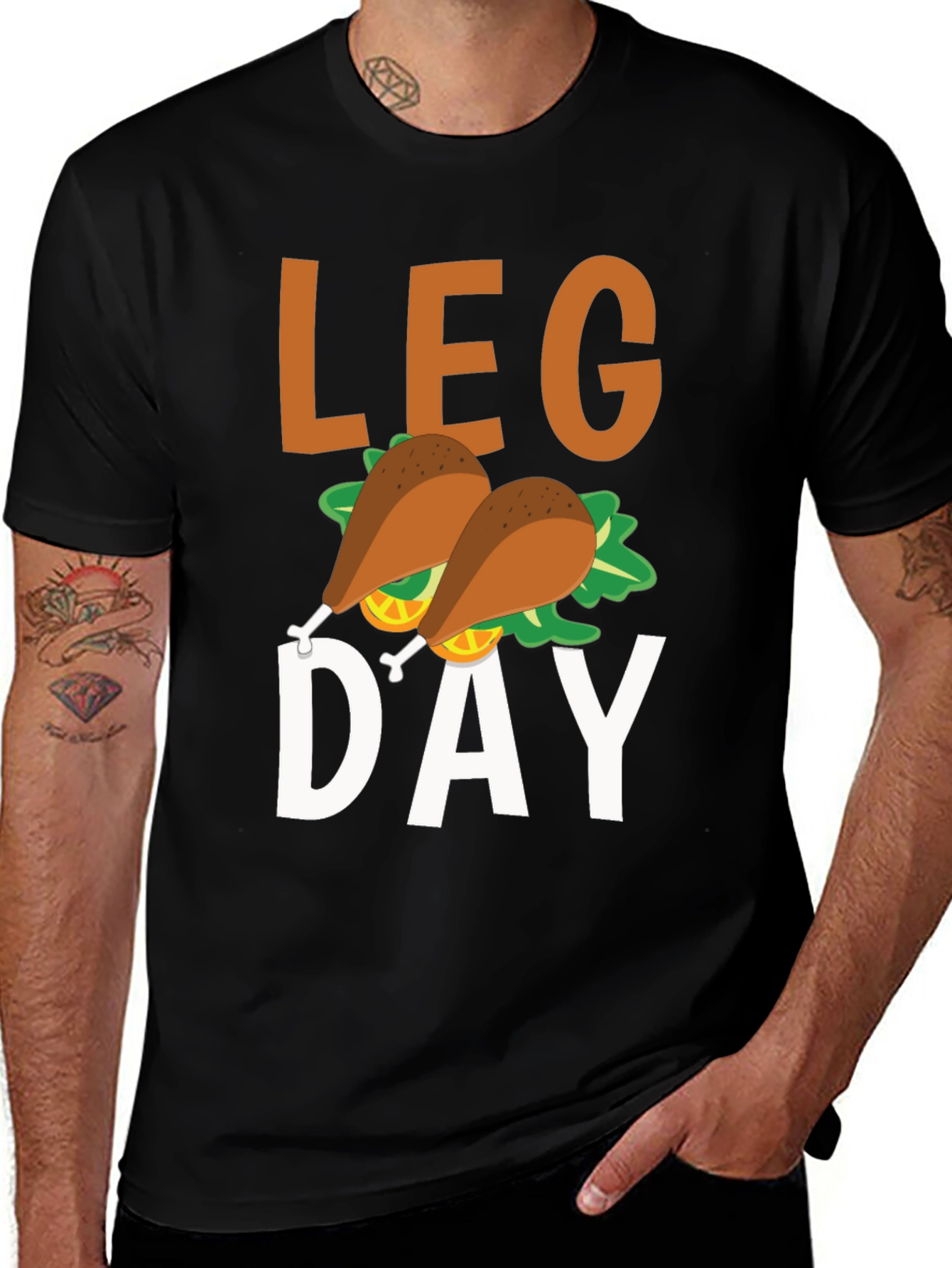 Variant 29 of Leg Day Graphic T-Shirt