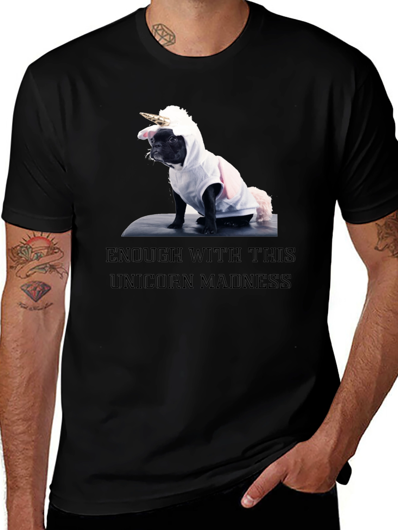 Variant 8 of Unicorn Dog T-Shirt: Enough with the Madness!