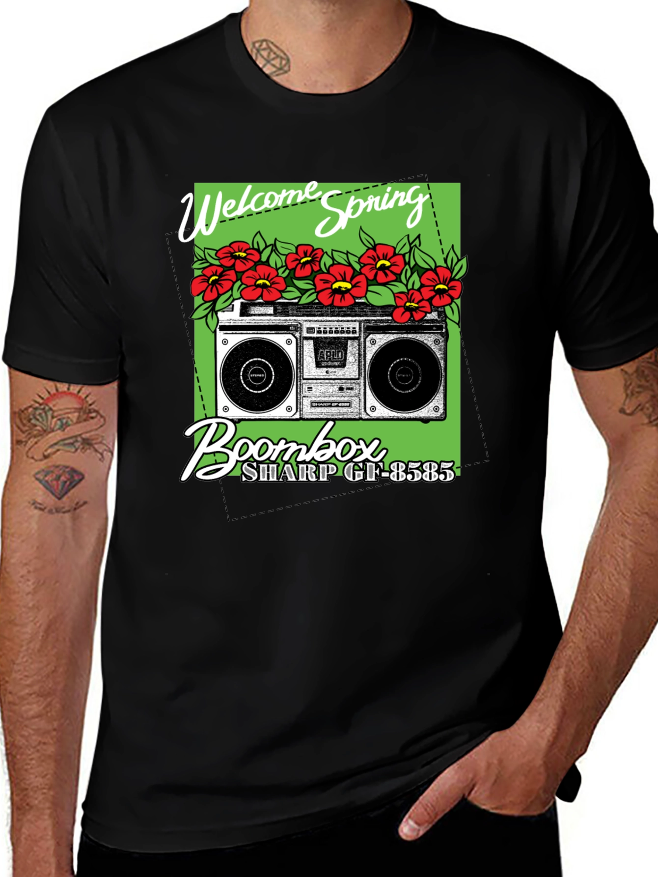Variant 26 of Welcome Spring Boombox Graphic Tee