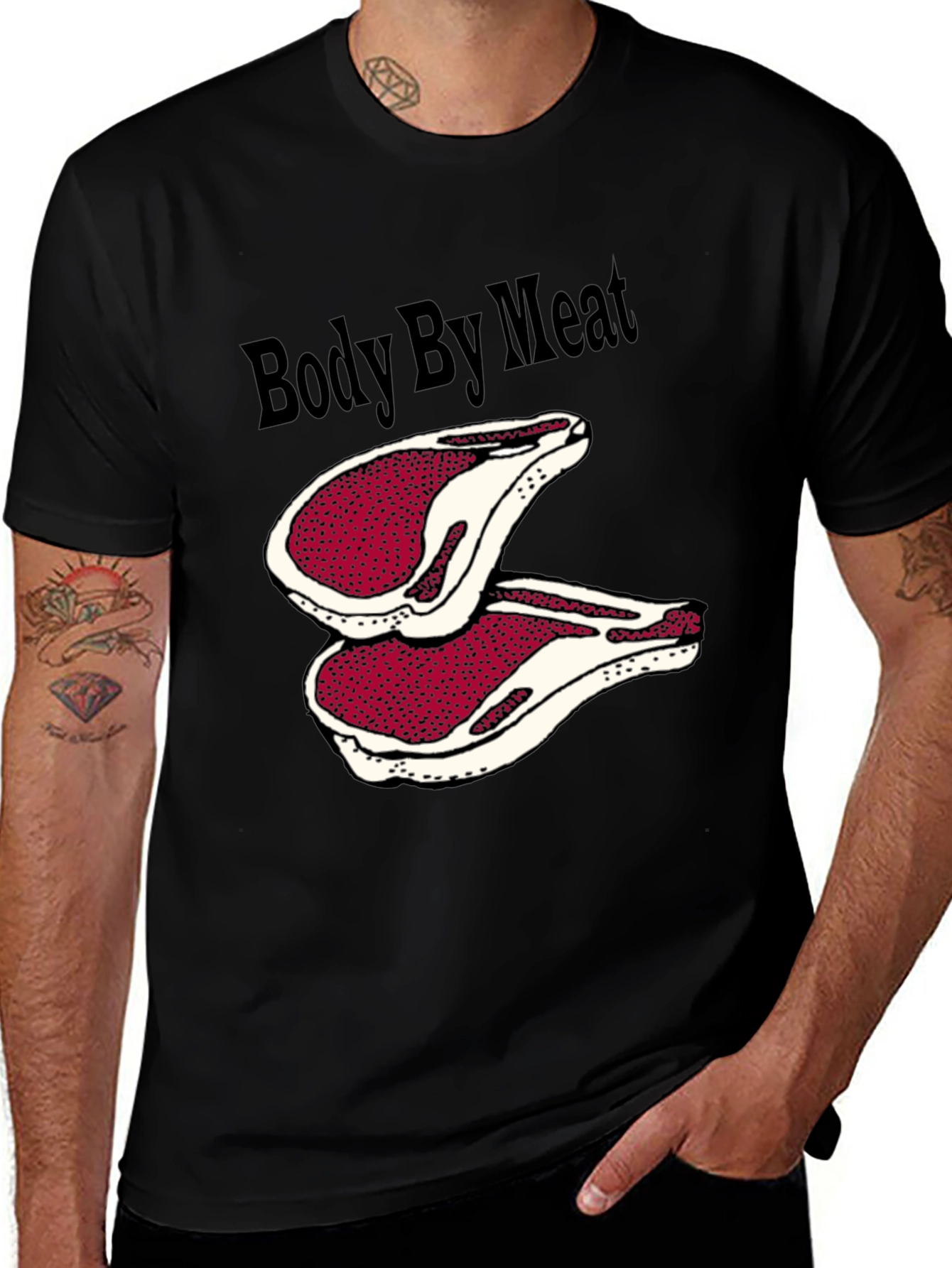 Variant 7 of Body By Meat T-Shirt Graphic Tee