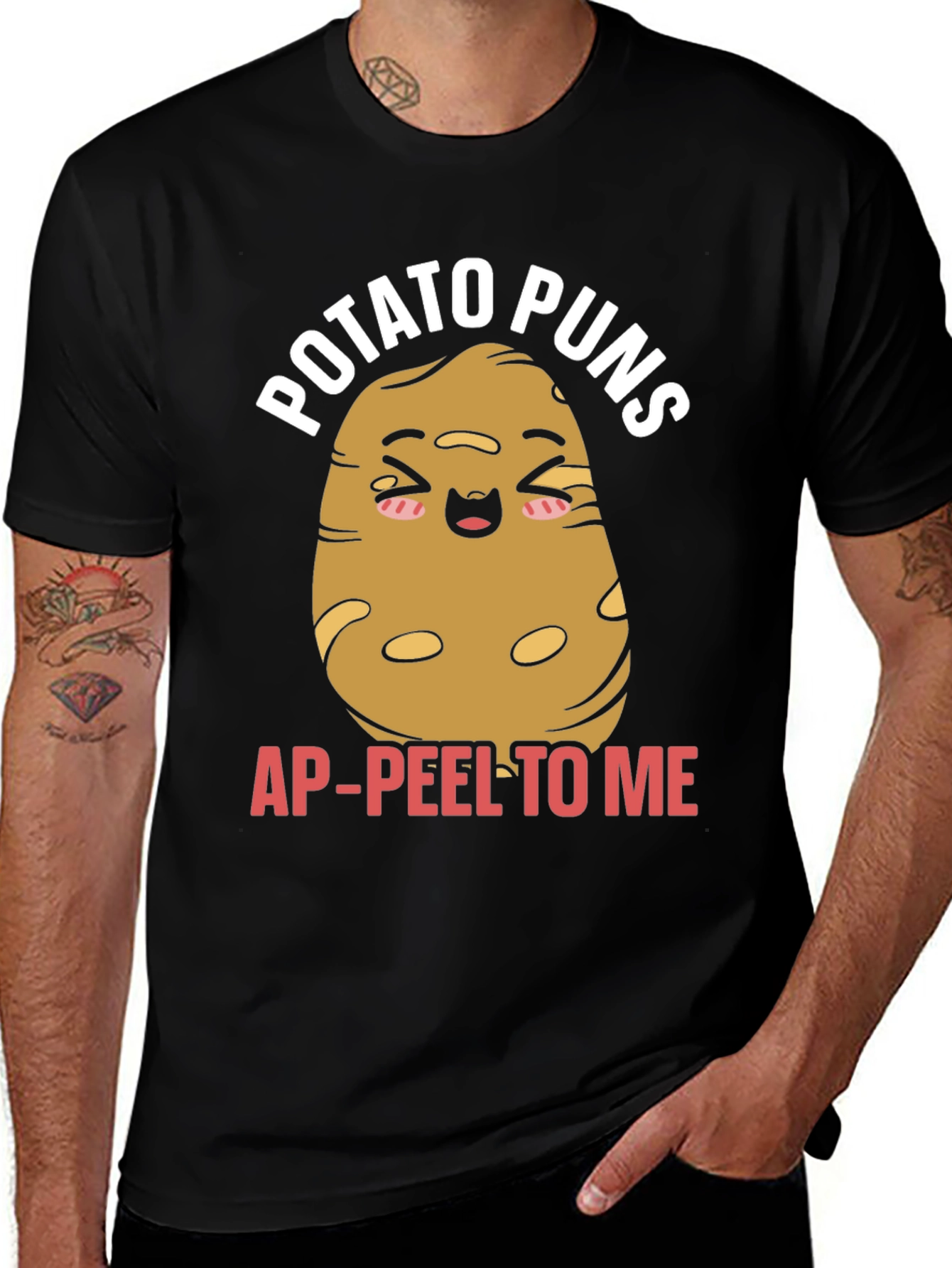 Variant 28 of Potato Puns AP-PEEL To Me Graphic T-Shirt