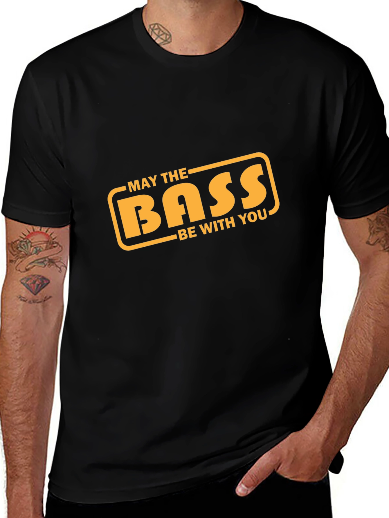 Variant 28 of May the Bass Be With You T-Shirt