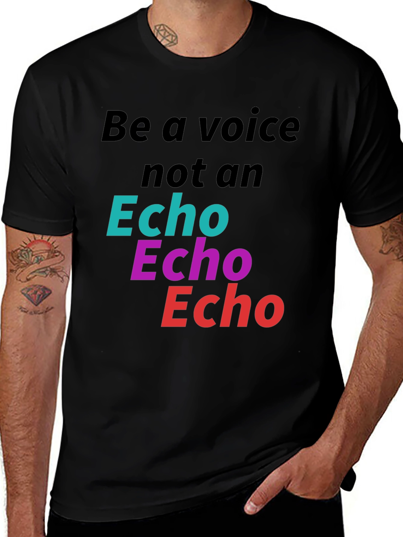 Variant 8 of Be a Voice Tee - Bold Graphic Print Statement T-Shirt