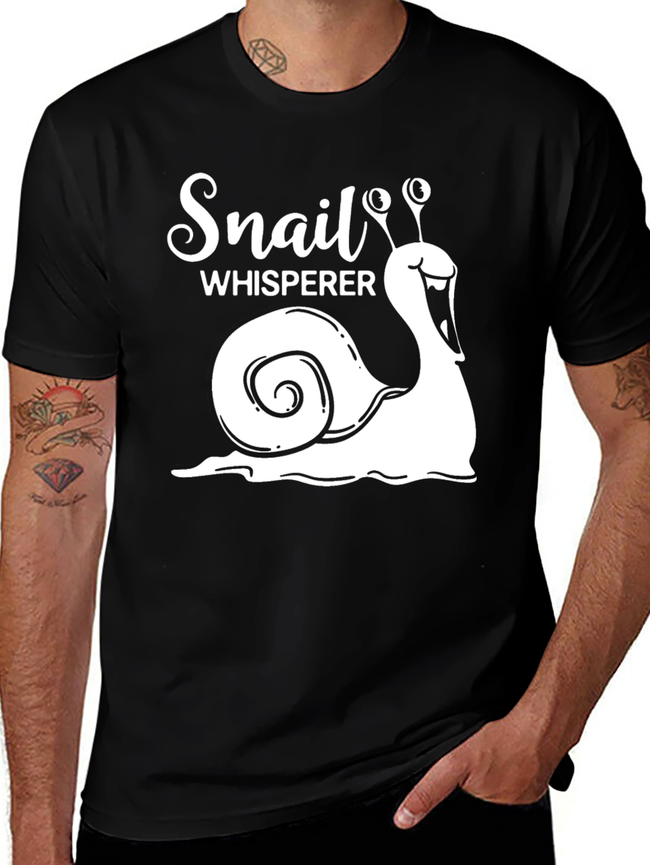 Snail Whisperer Graphic T-Shirt - Funny Snail Lover Tee