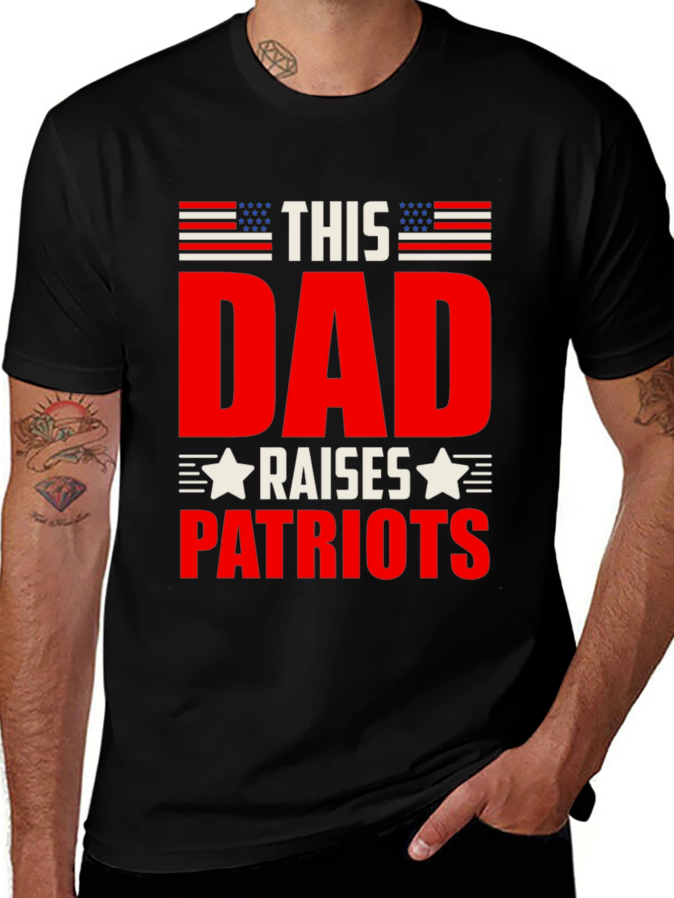 Variant 30 of This Dad Raises Patriots Graphic T-Shirt