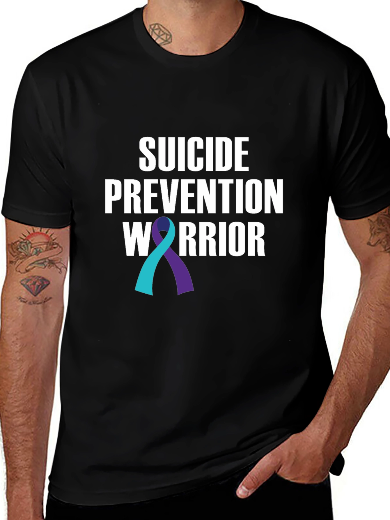 Variant 24 of Suicide Prevention Warrior T-Shirt