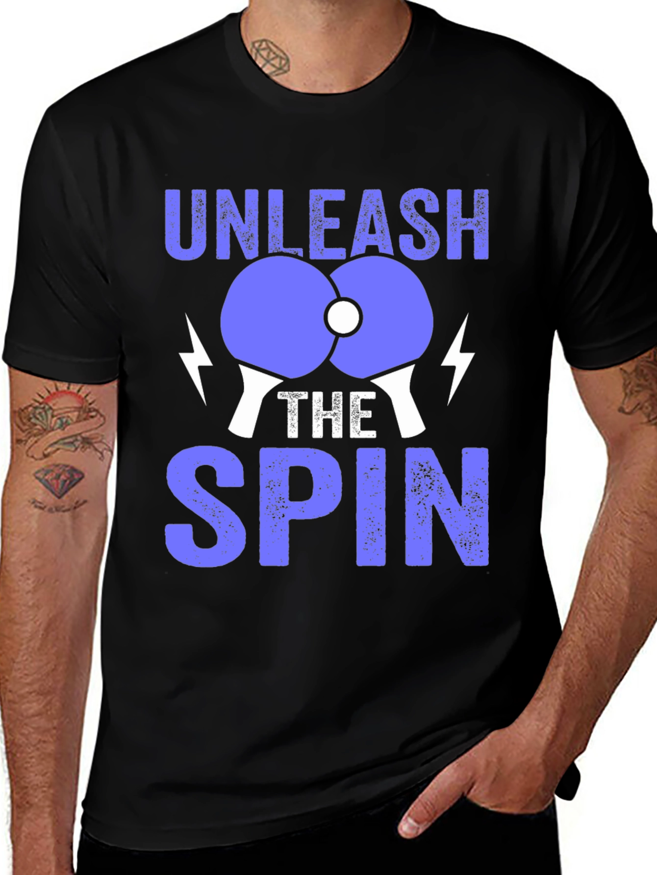 Variant 3 of Unleash The Spin Table Tennis T-Shirt
