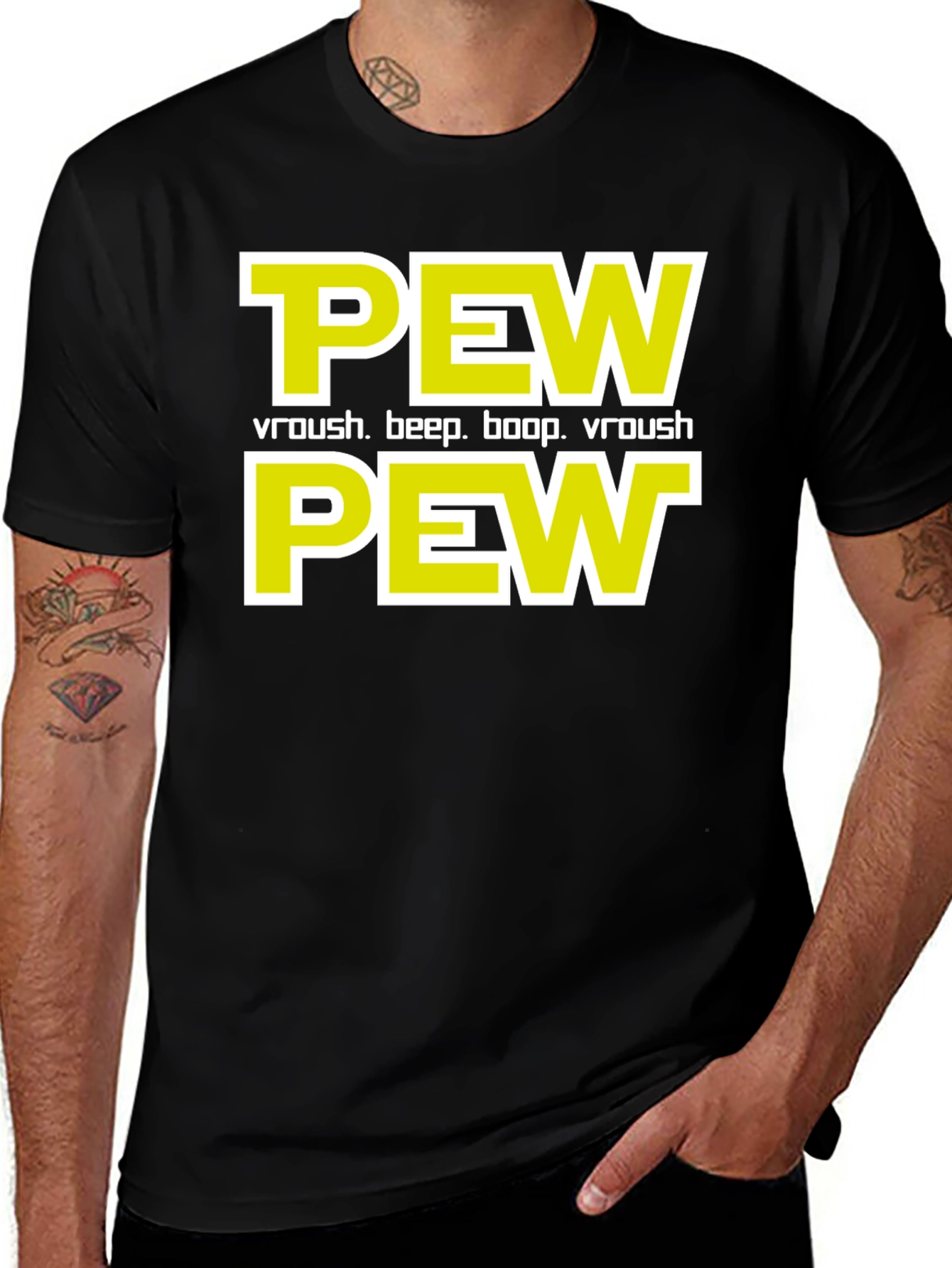 Pew Pew T-Shirt - Sci-Fi Fan Apparel