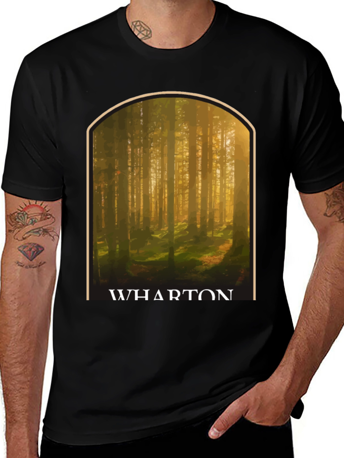 Variant 10 of Wharton Forest T-Shirt - Nature Design Tee