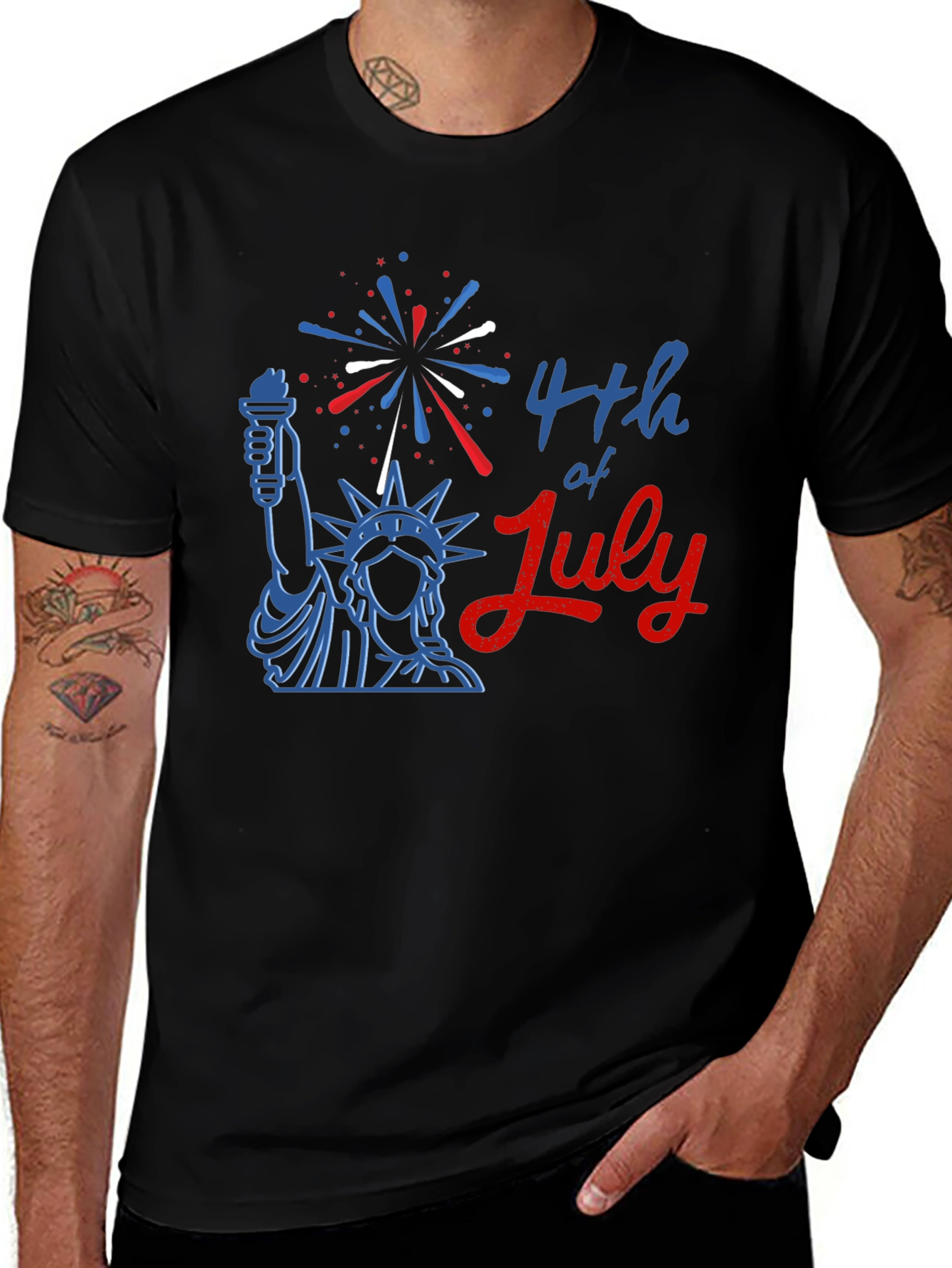 4th of July Statue of Liberty Patriotic T-Shirt