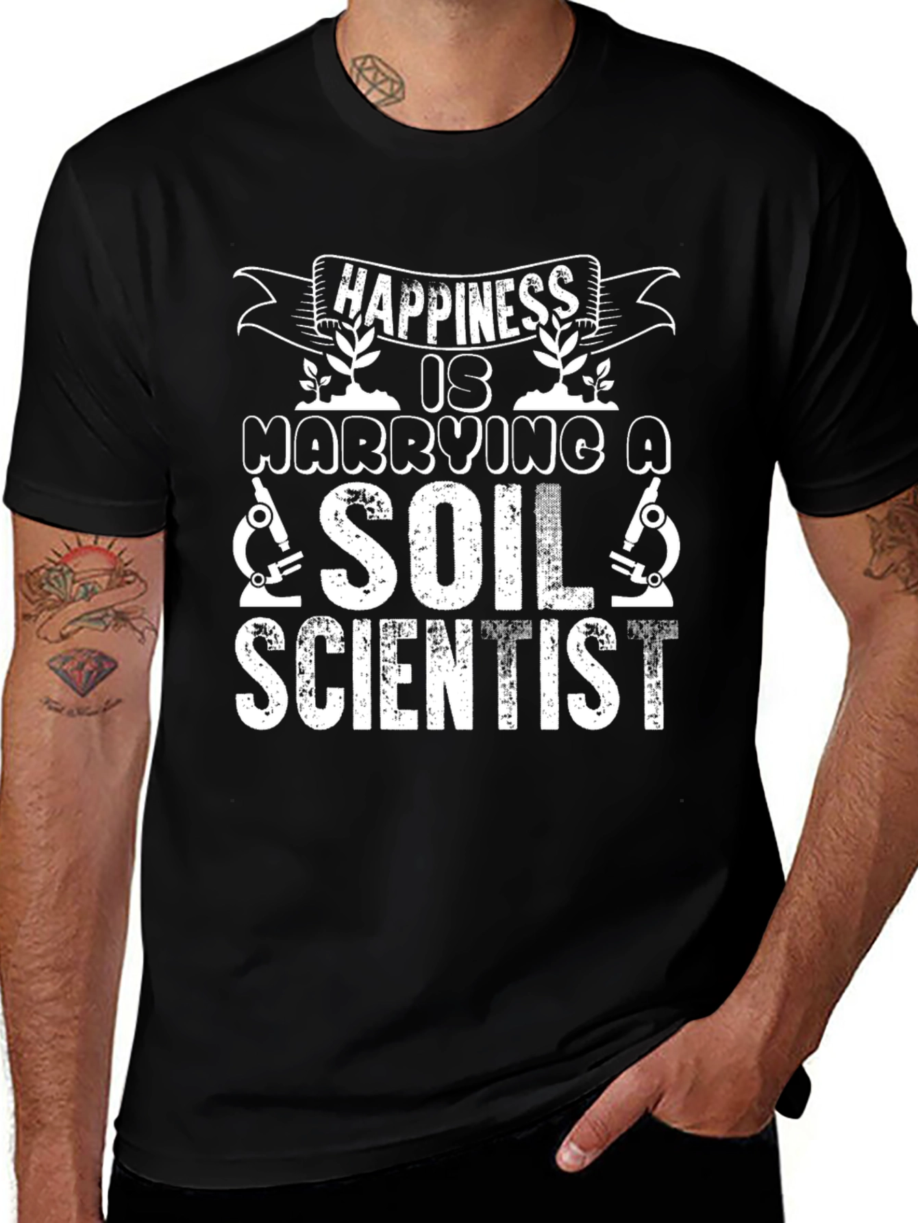 Variant 8 of Happiness is Marrying a Soil Scientist T-Shirt