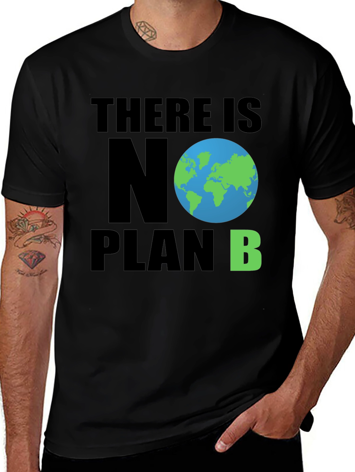 Variant 22 of Eco-Conscious T-Shirt: There Is No Plan B