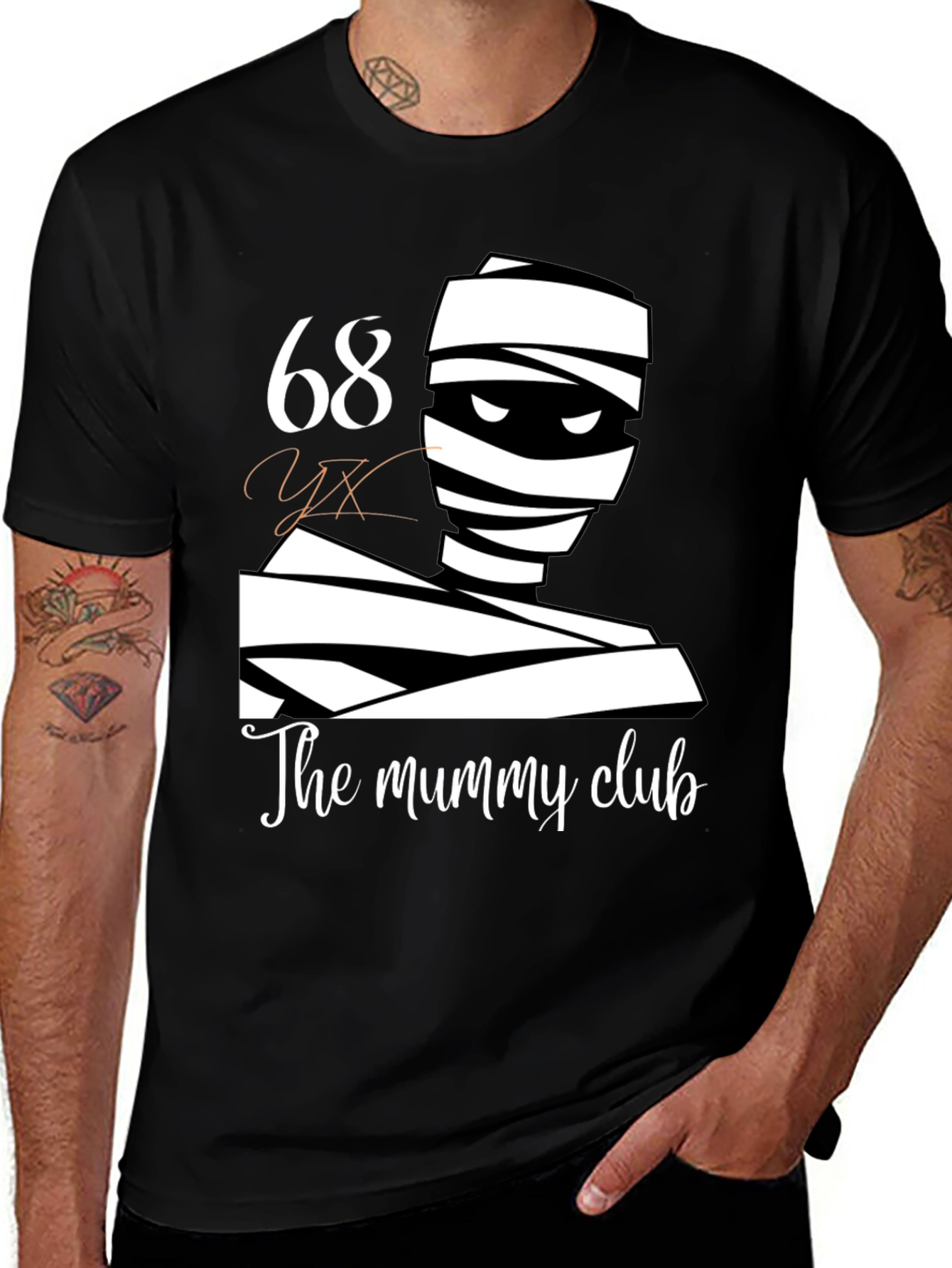Variant 8 of The Mummy Club T-Shirt - Quirky Halloween Tee