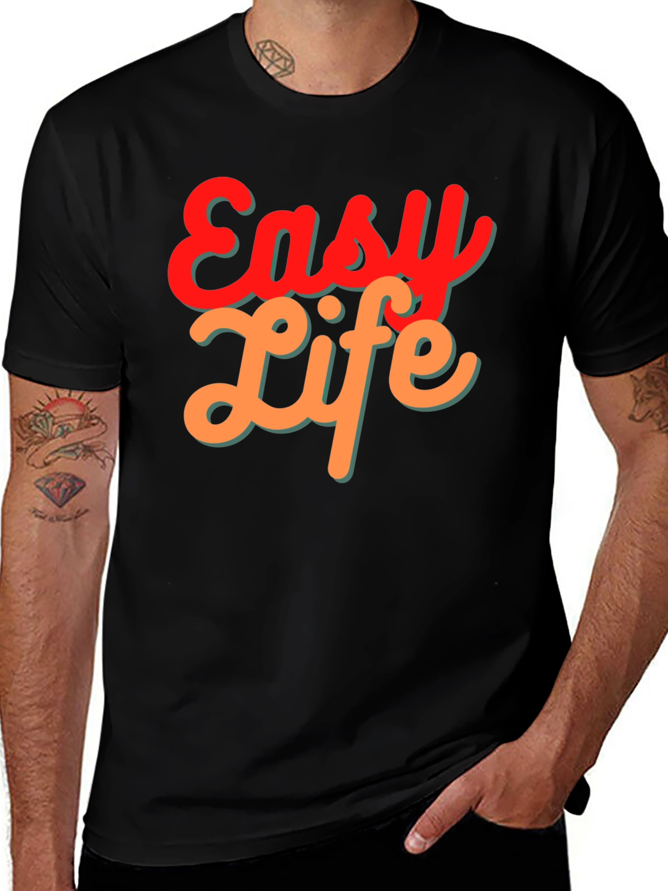 Variant 3 of Easy Life Black T-Shirt - Casual Comfort