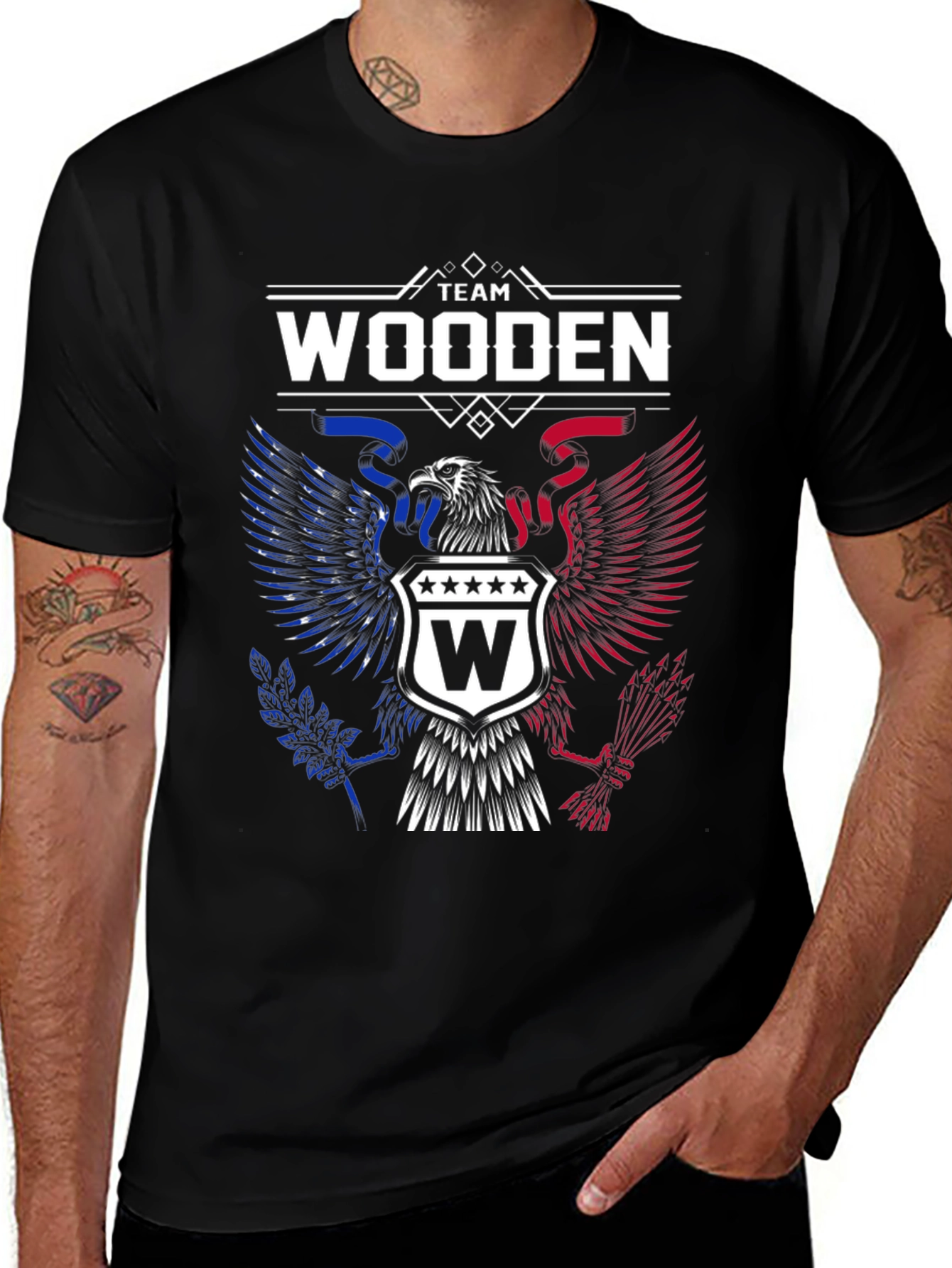 Team Wooden Eagle Graphic T-Shirt