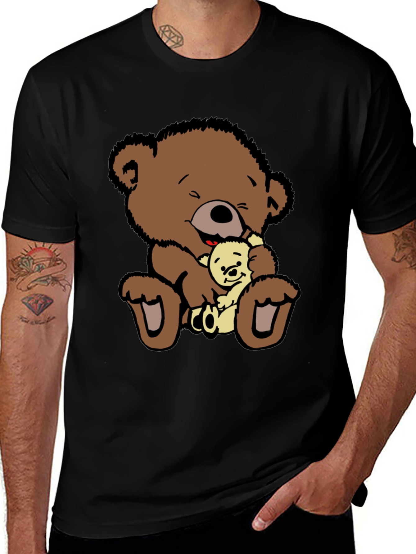 Teddy Bear Hug T-Shirt - Soft Cotton Blend