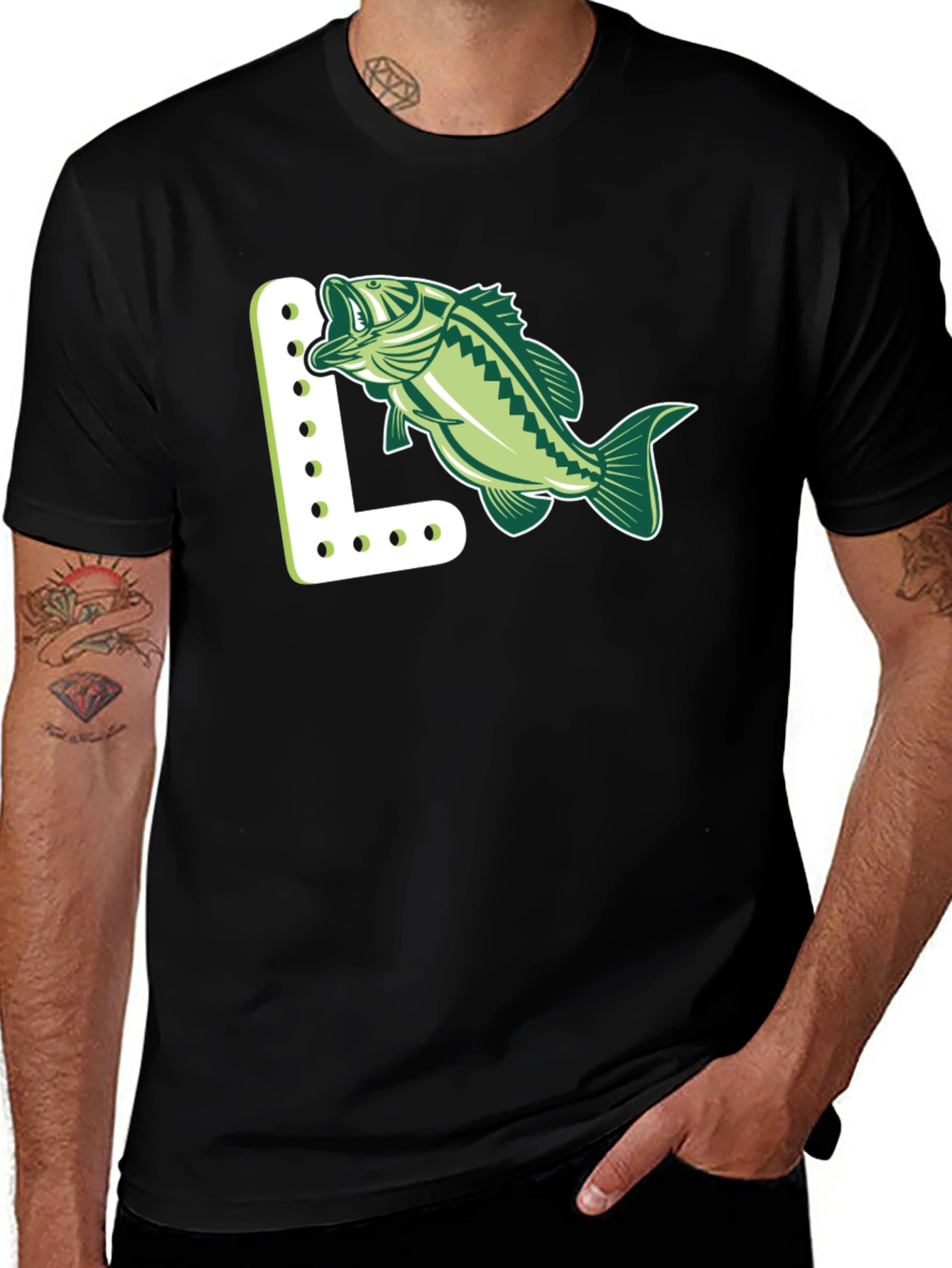 Variant 26 of L is for Largemouth Bass T-Shirt