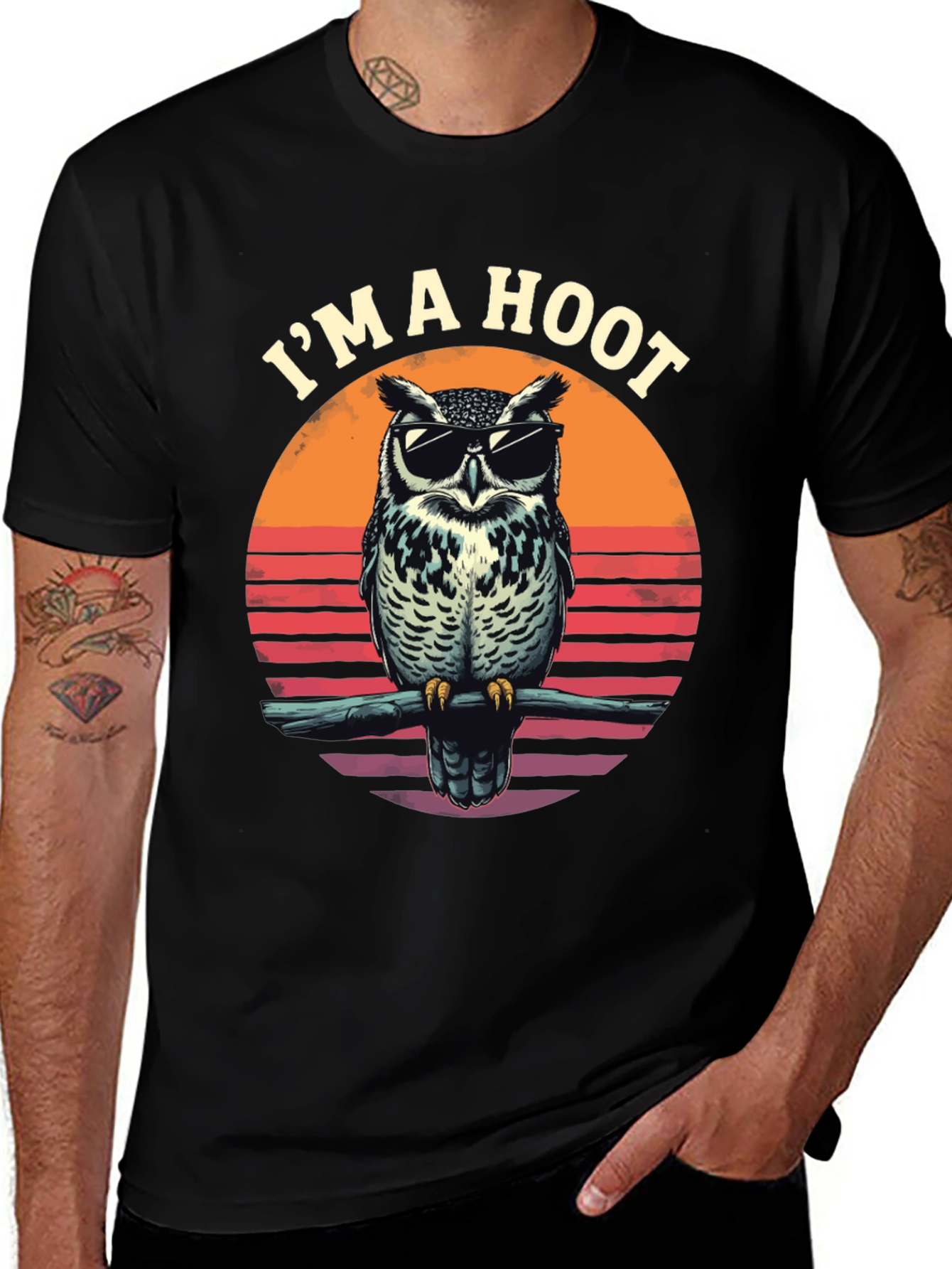 Variant 16 of Funny Owl T-Shirt: I'm A Hoot! Novelty Tee