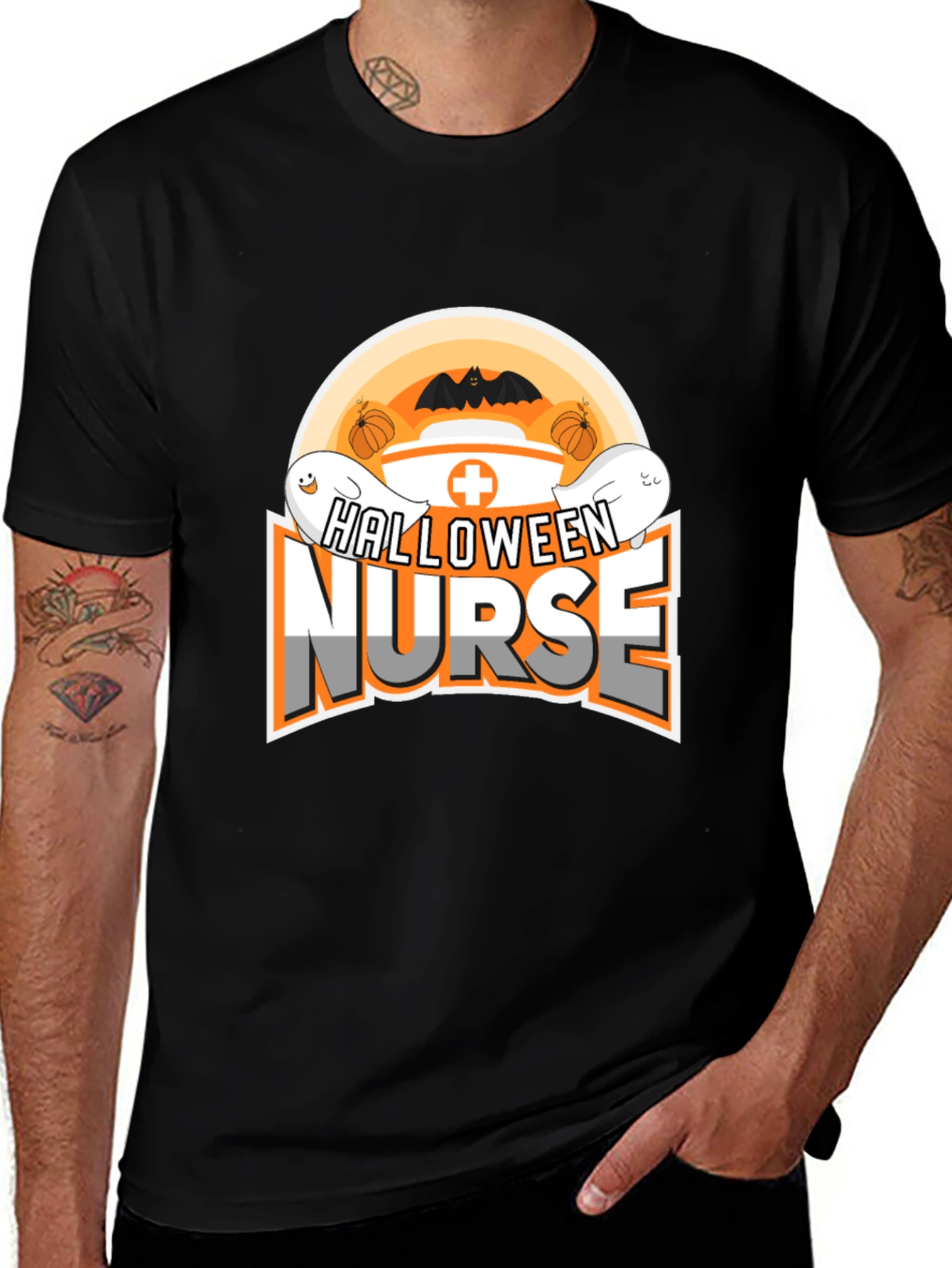 Halloween Nurse Graphic Tee