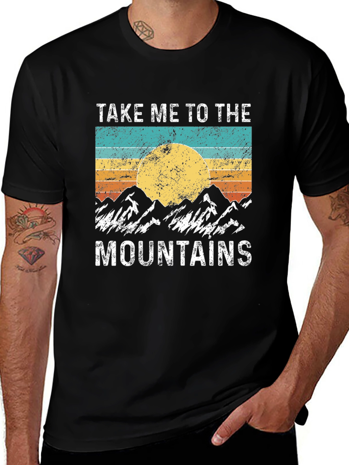Take Me To The Mountains Retro Graphic T-Shirt
