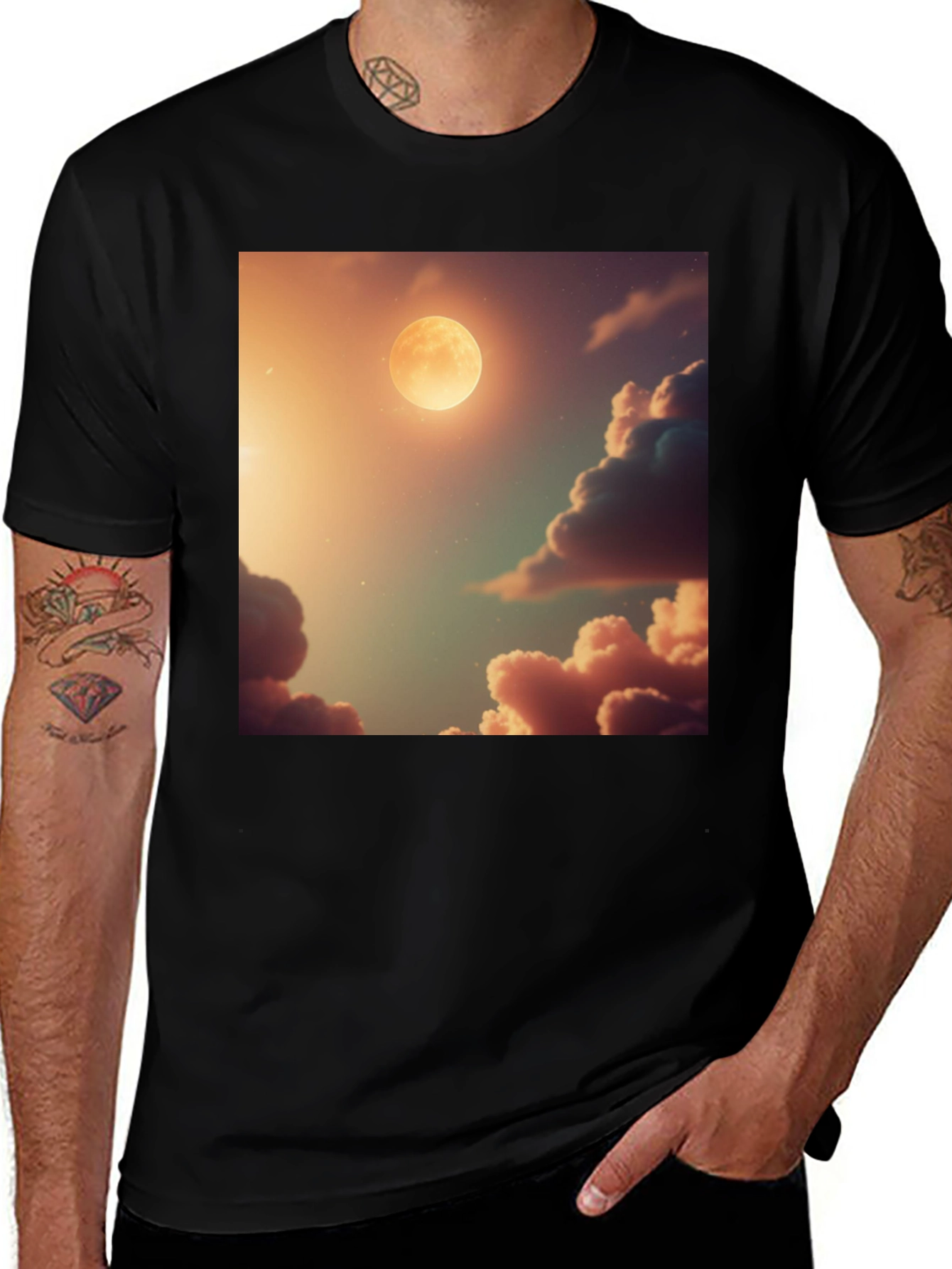 Variant 29 of Moonlit Dreams Tee - Celestial Comfort