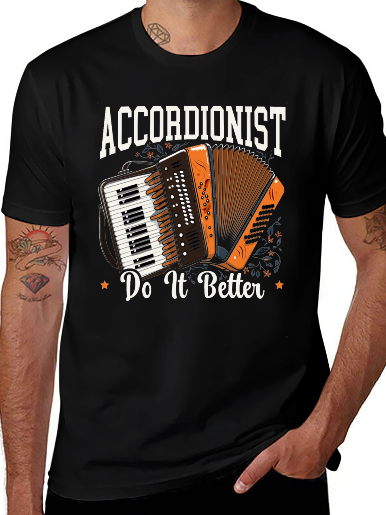 Variant 3 of Accordionist Do It Better T-Shirt - Musical Instrument Tee