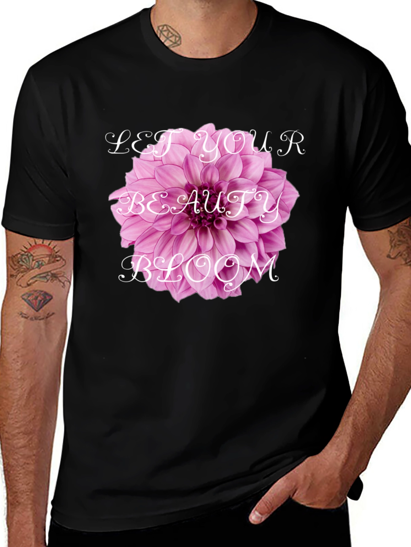 Variant 3 of Let Your Beauty Bloom T-Shirt - Floral Design