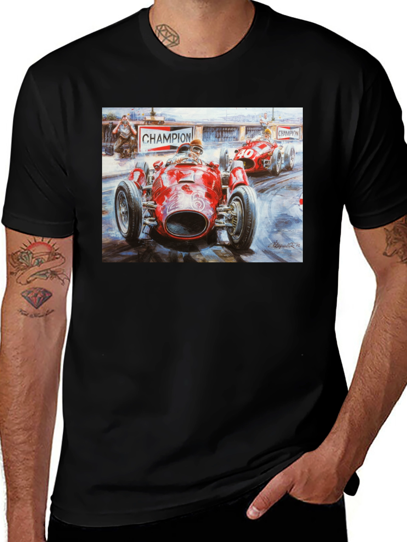 Vintage Racing Graphic Tee - Champion F1