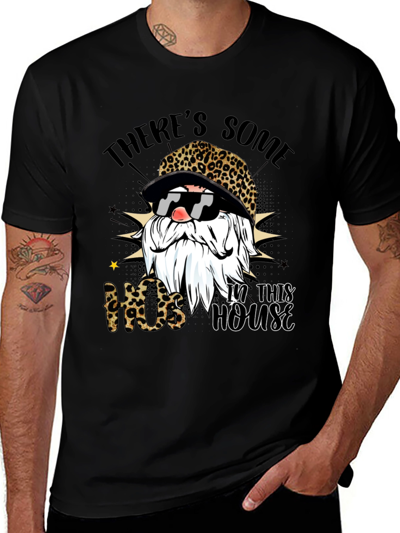 Variant 28 of Leopard Gnome T-Shirt - "Hos in this house"