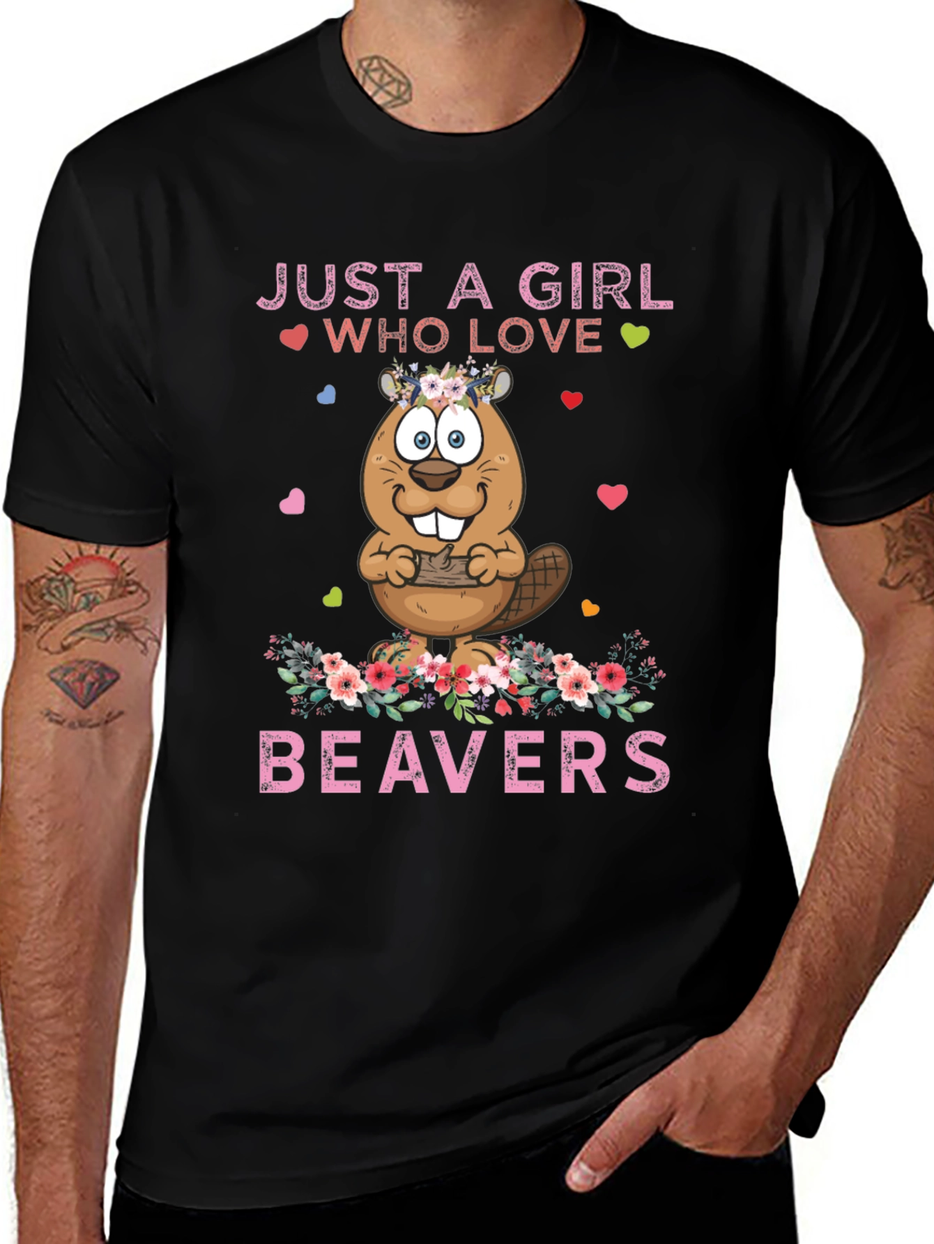 Variant 18 of Just a Girl Who Loves Beavers T-Shirt