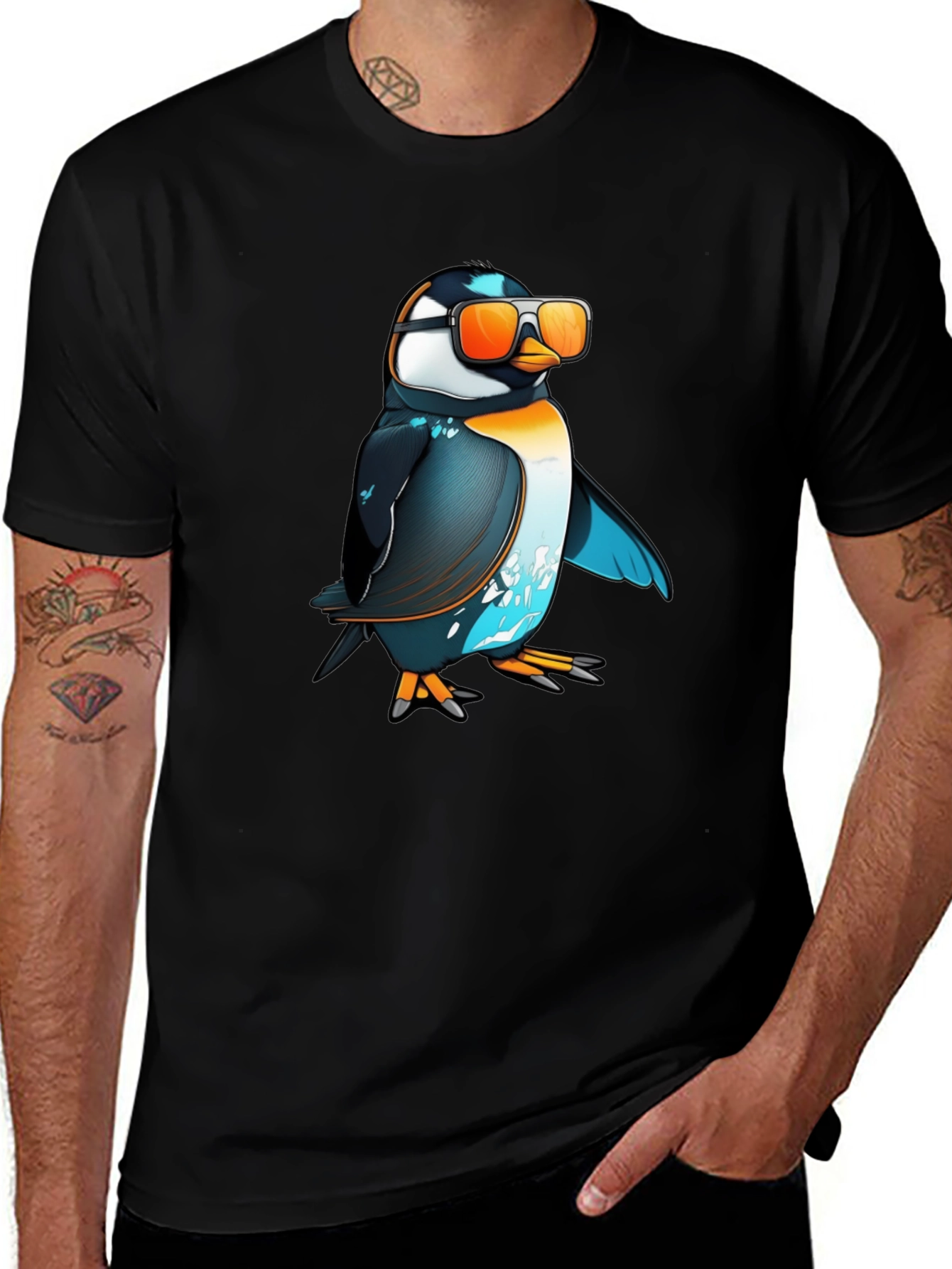 Variant 12 of Cool Penguin T-Shirt - Graphic Tee