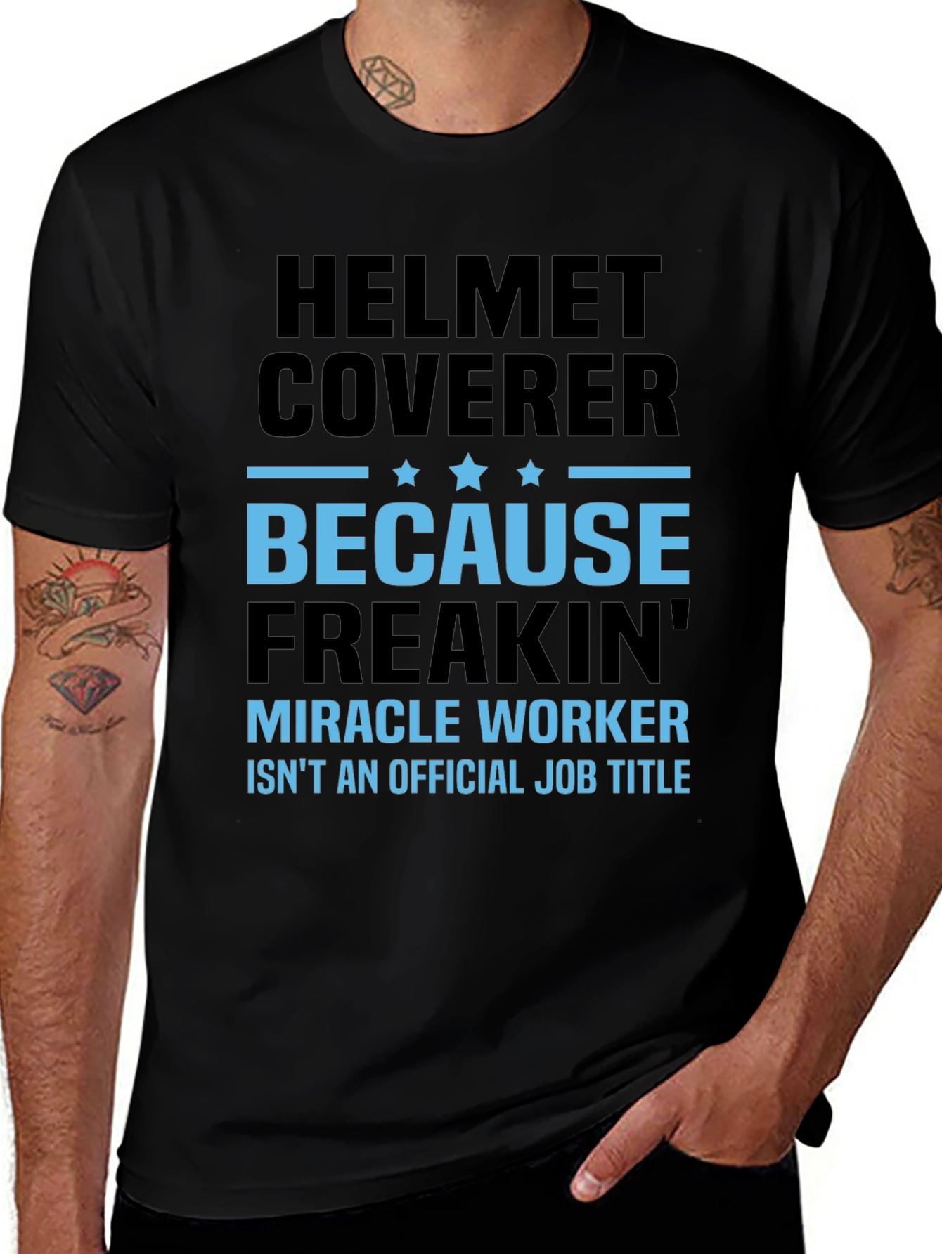 Variant 9 of Helmet Coverer T-Shirt - Miracle Worker Apparel