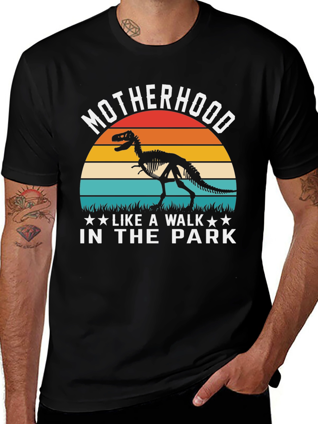 Variant 9 of Motherhood Dinosaur T-Shirt: Walk in the Park