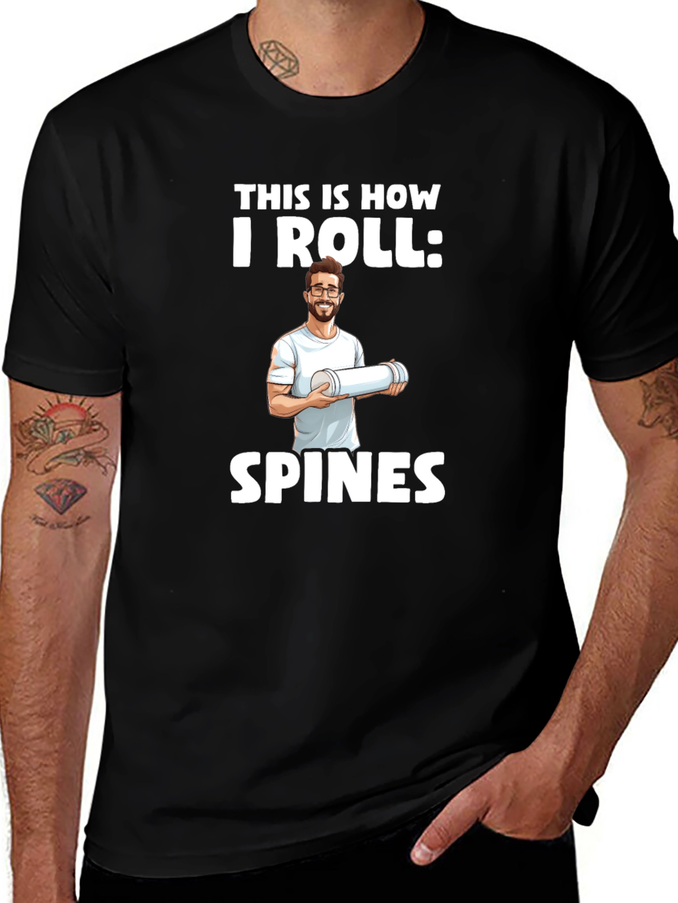 Variant 9 of This Is How I Roll: Spines - Novelty T-Shirt