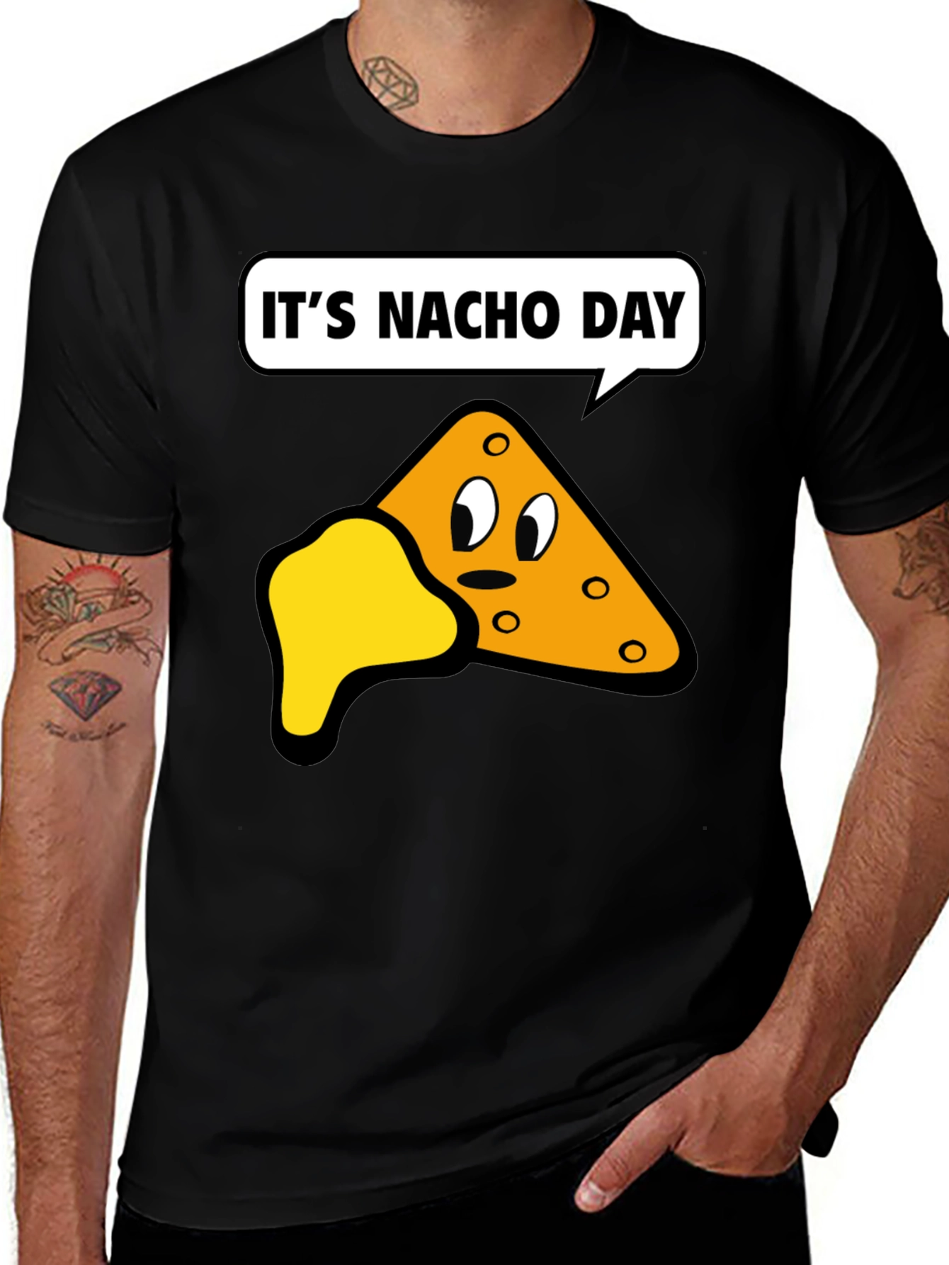 Variant 26 of It's Nacho Day Funny Graphic T-Shirt
