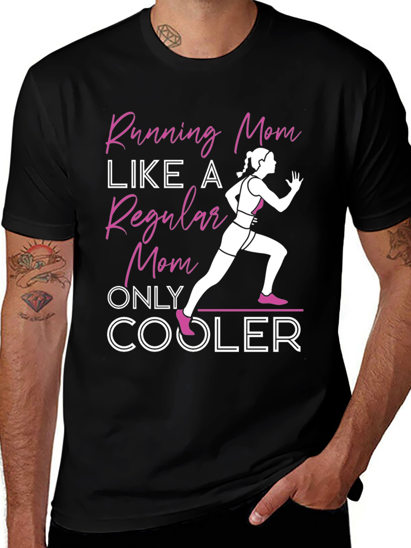 Variant 18 of Running Mom T-Shirt - Cool Mom Edition