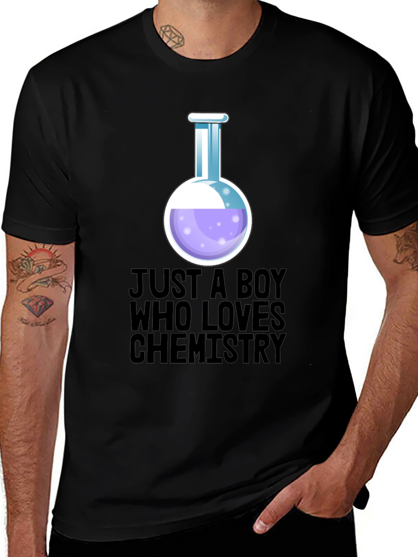 Variant 8 of Chemistry Lover T-Shirt - Just A Boy Who Loves Science