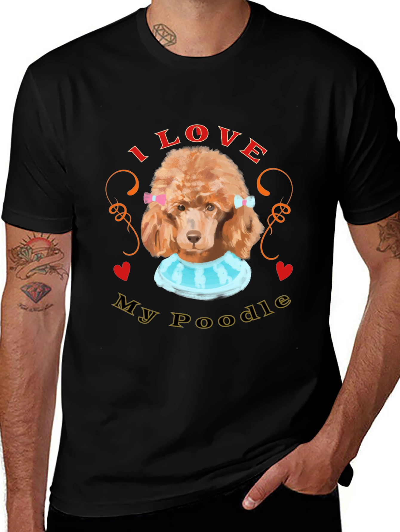 Variant 29 of I Love My Poodle T-Shirt, Dog Lover Tee