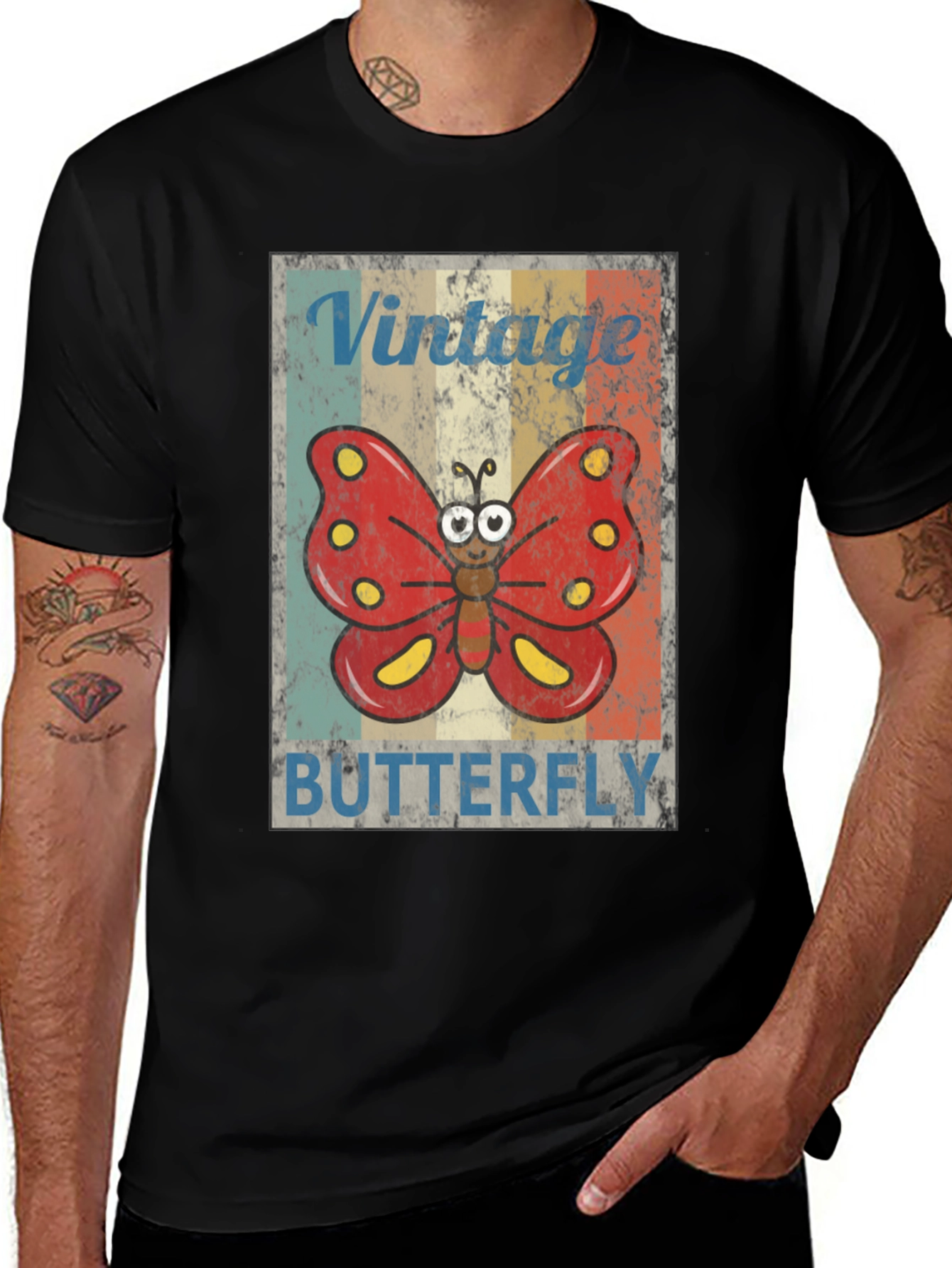 Variant 2 of Vintage Butterfly Graphic Tee